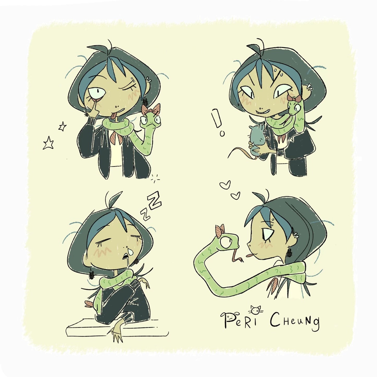 BOA Constrictor Leather Cord Necklace – Silver