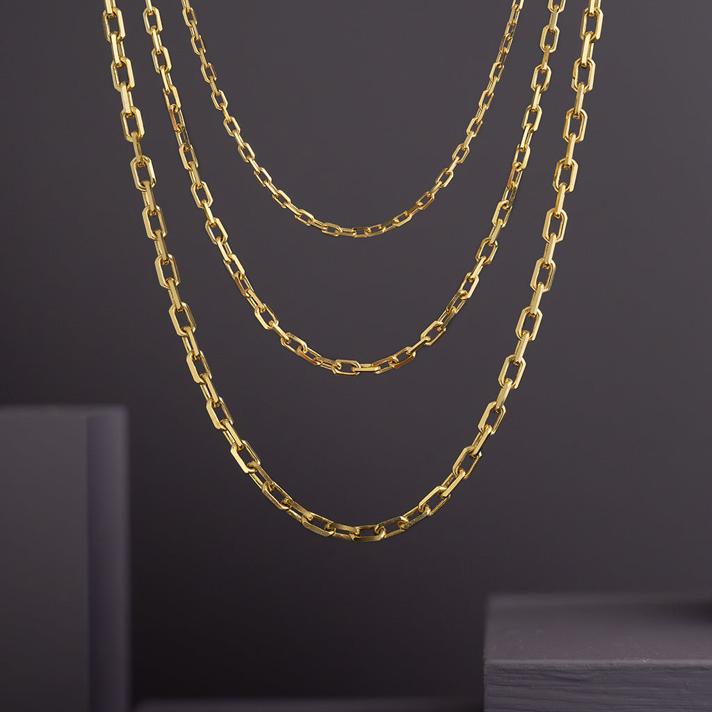FLASHY Audacious Diamond Cut Cable Chain