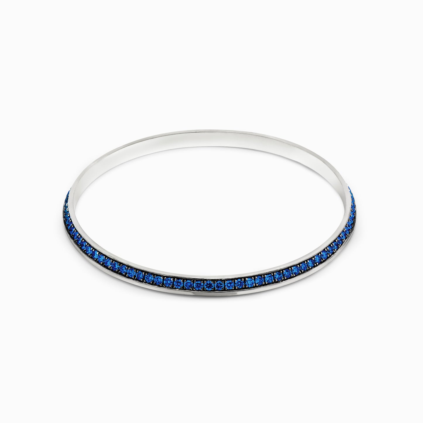 OFF-KILTER Outrageous Sapphire Bangle Bracelet – Dark Mode