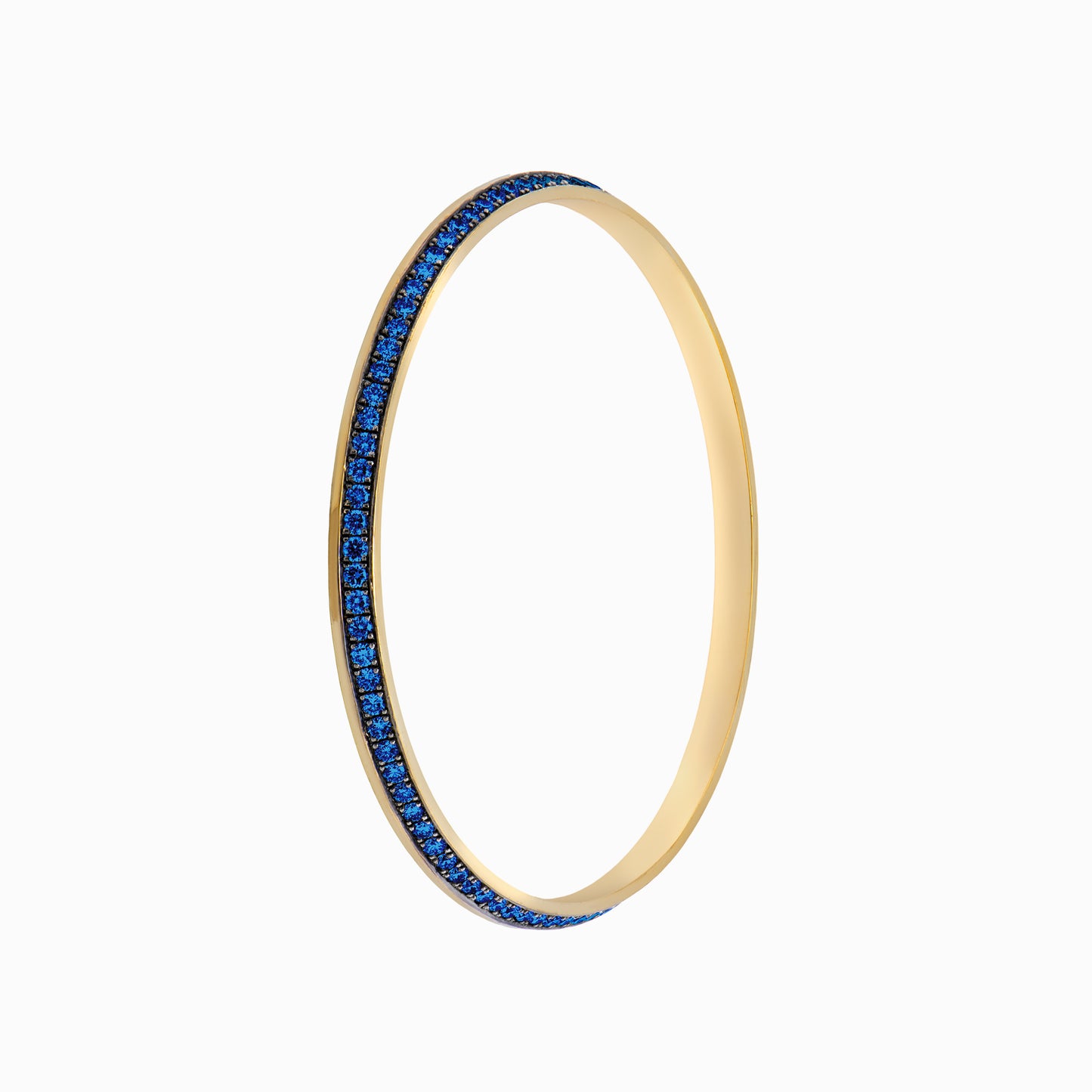 OFF-KILTER Outrageous Sapphire Bangle Bracelet – Dark Mode