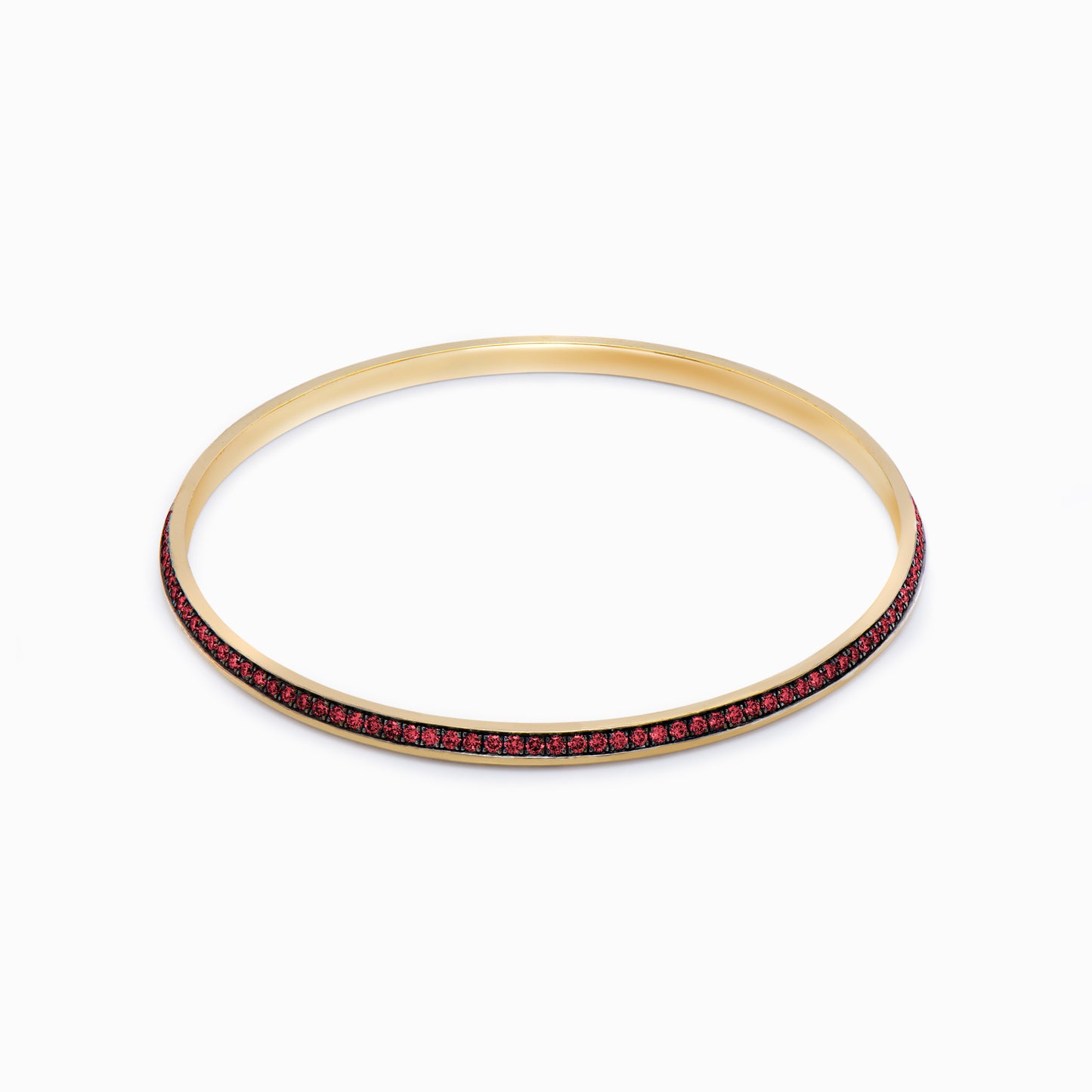 OFF-KILTER Audacious Ruby Bangle Bracelet – Dark Mode