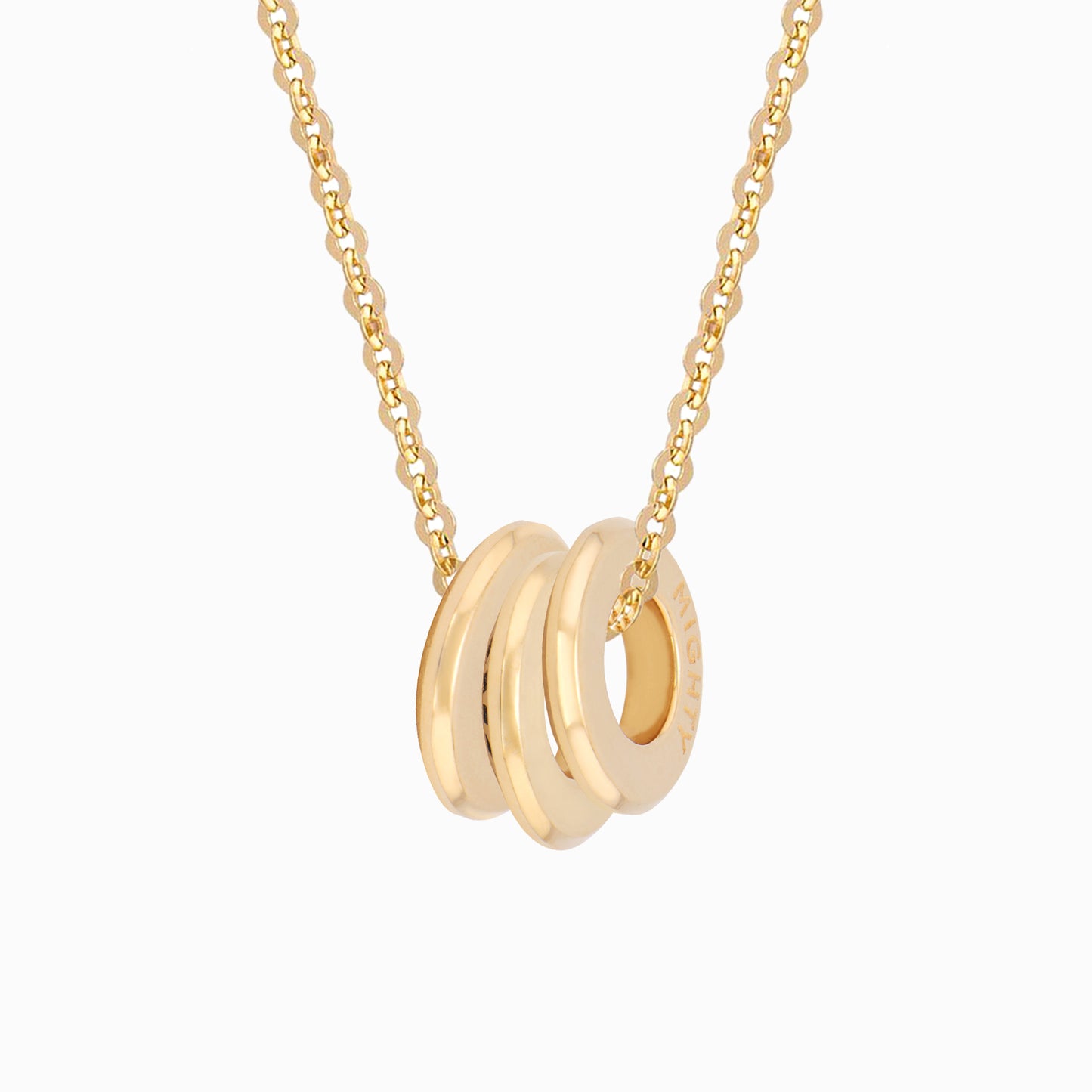 OFF-KILTER Cheeky Rondelle Trio Fine Necklace