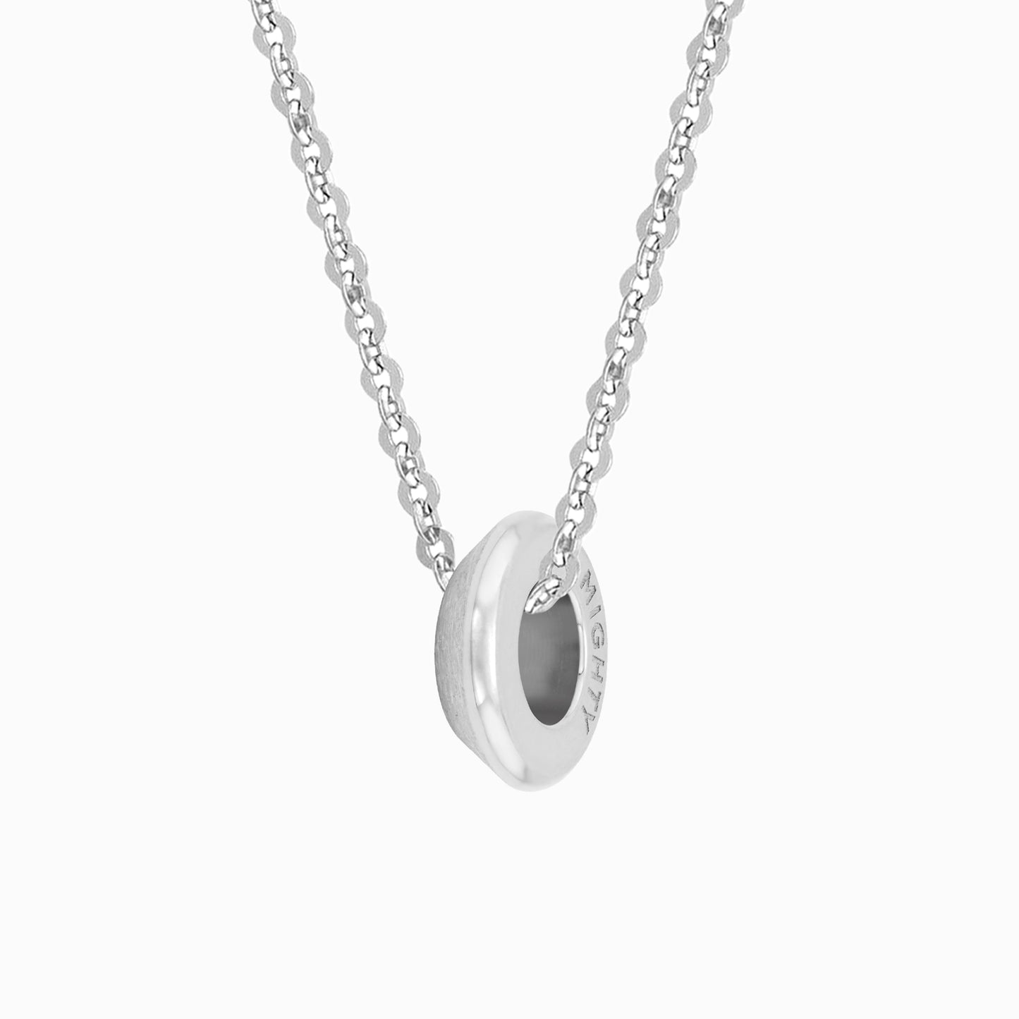 OFF-KILTER Distressed Rondelle Fine Necklace