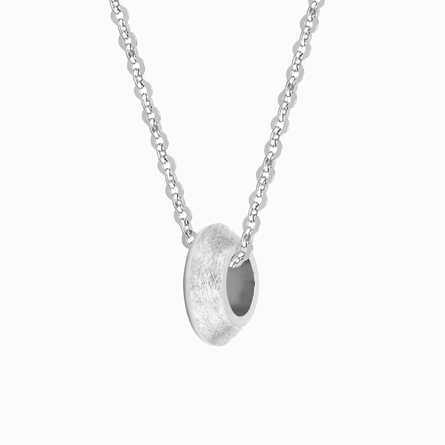 OFF-KILTER Distressed Rondelle Fine Necklace