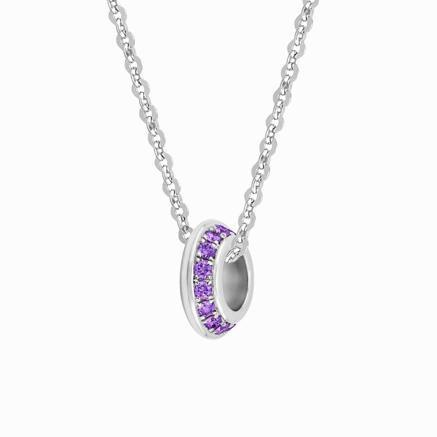OFF-KILTER Amethyst February Birthstone Fine Necklace