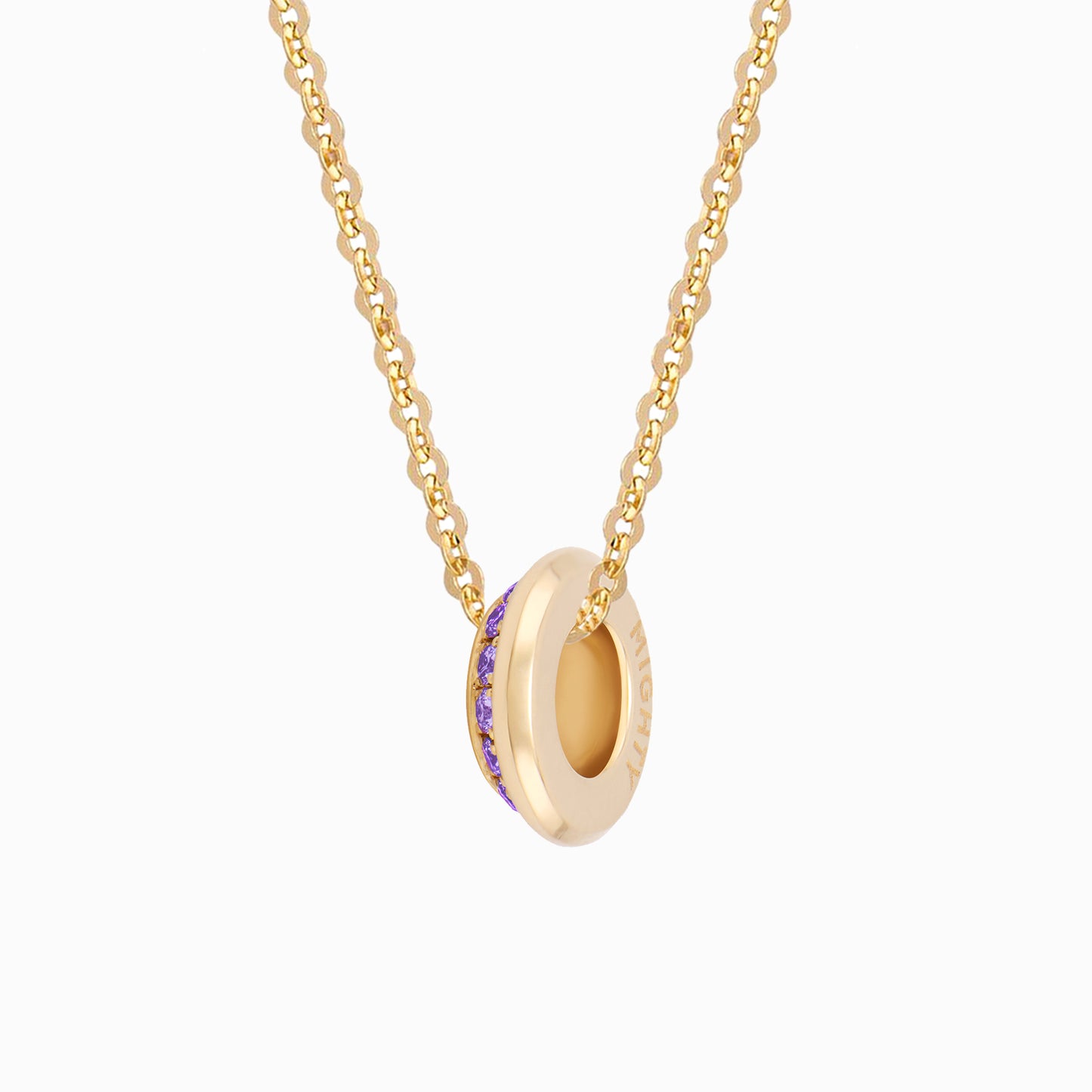 OFF-KILTER Amethyst February Birthstone Fine Necklace
