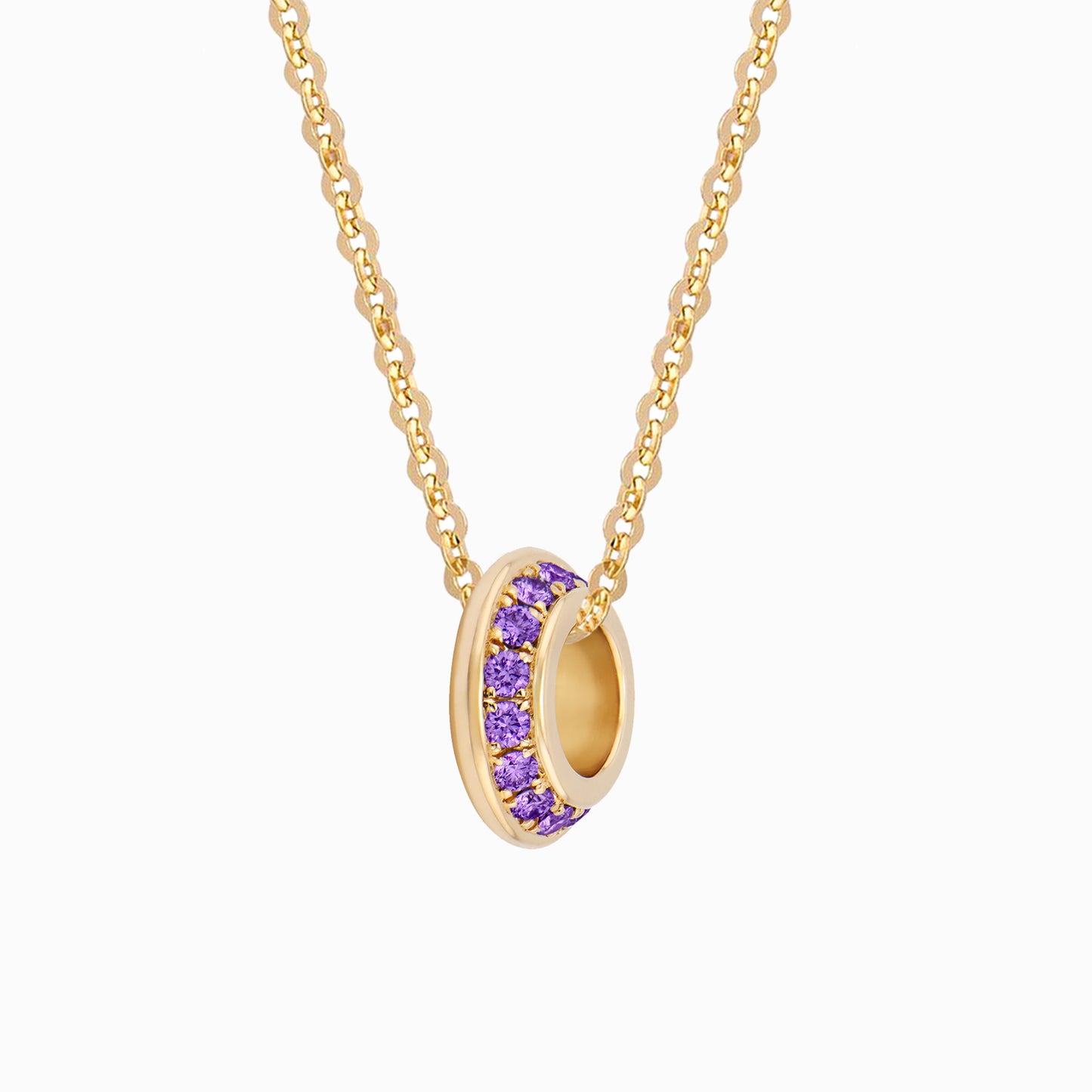 OFF-KILTER Amethyst February Birthstone Fine Necklace