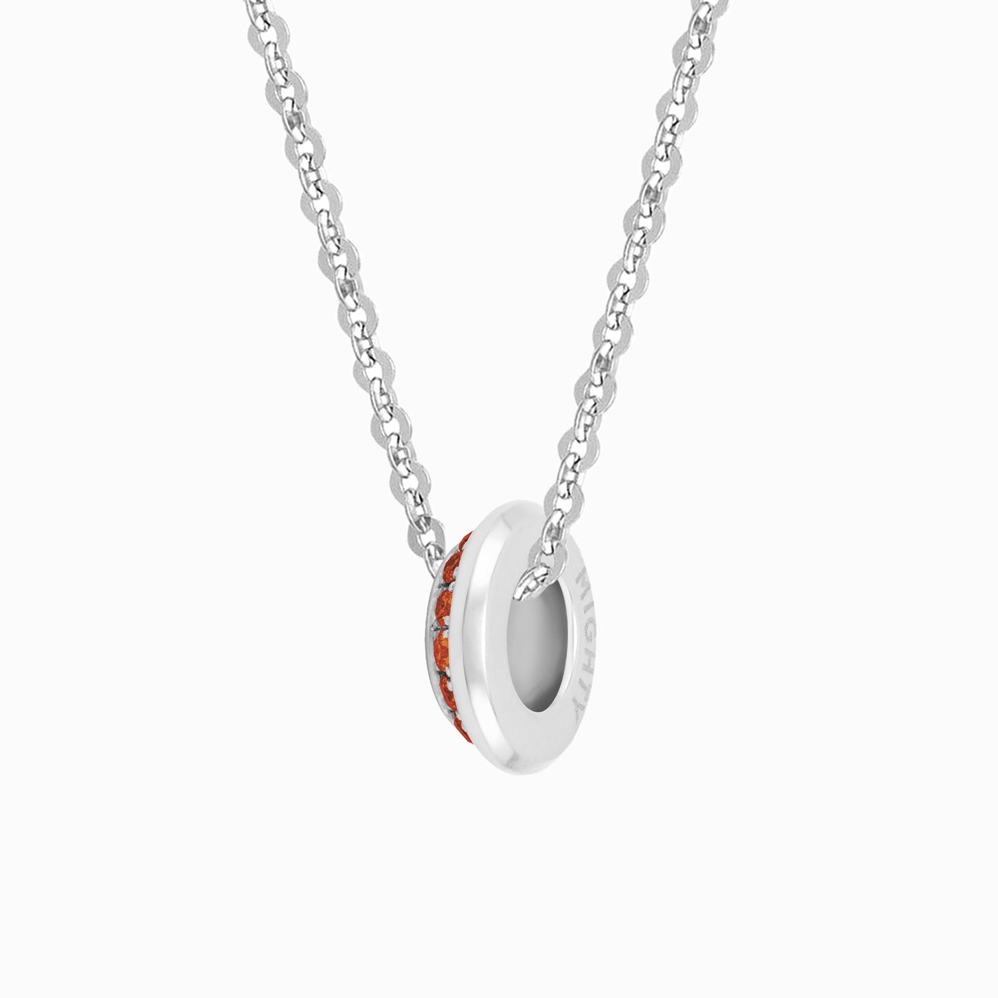OFF-KILTER Garnet January Birthstone Fine Necklace