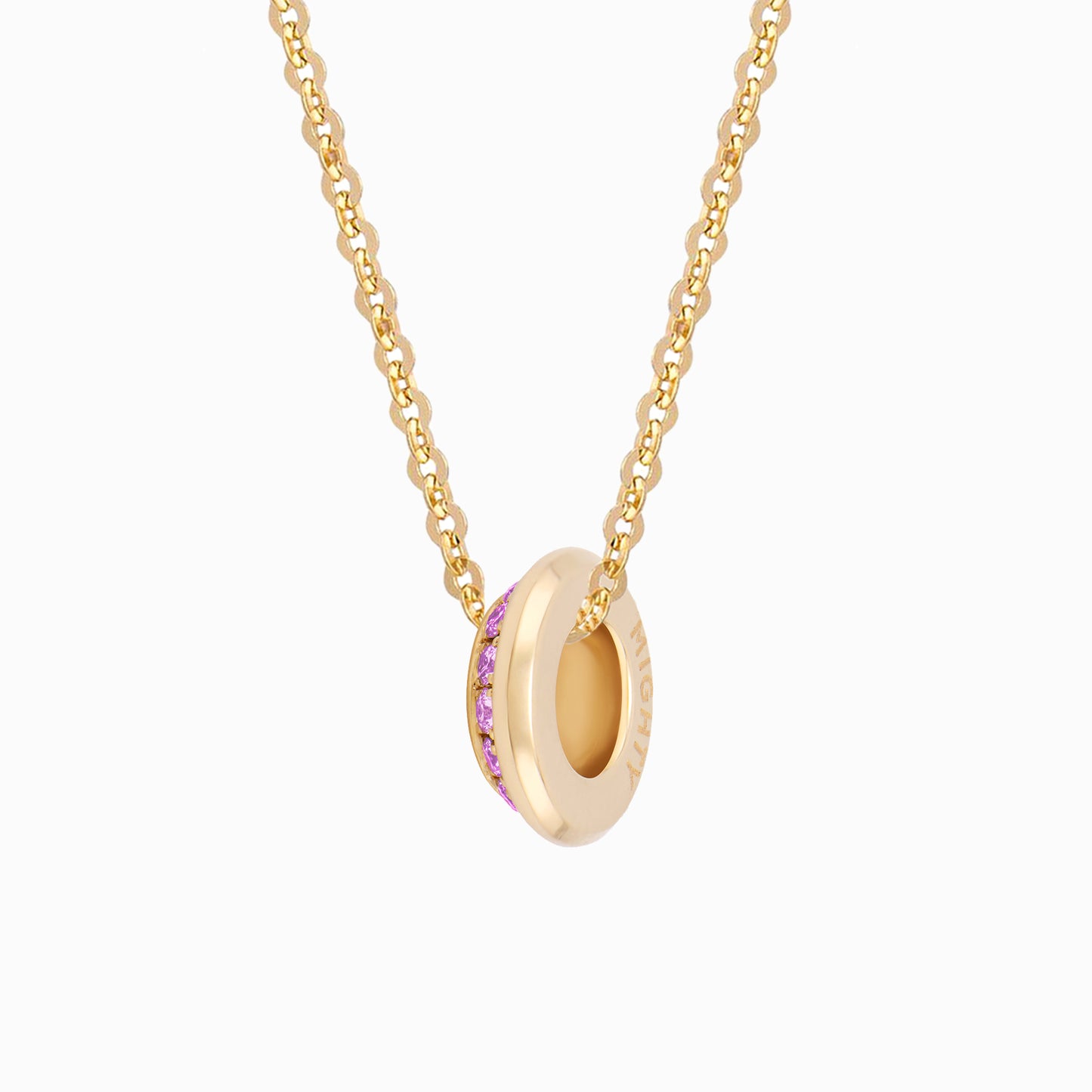 OFF-KILTER Rhodolite Garnet June Birthstone Fine Necklace