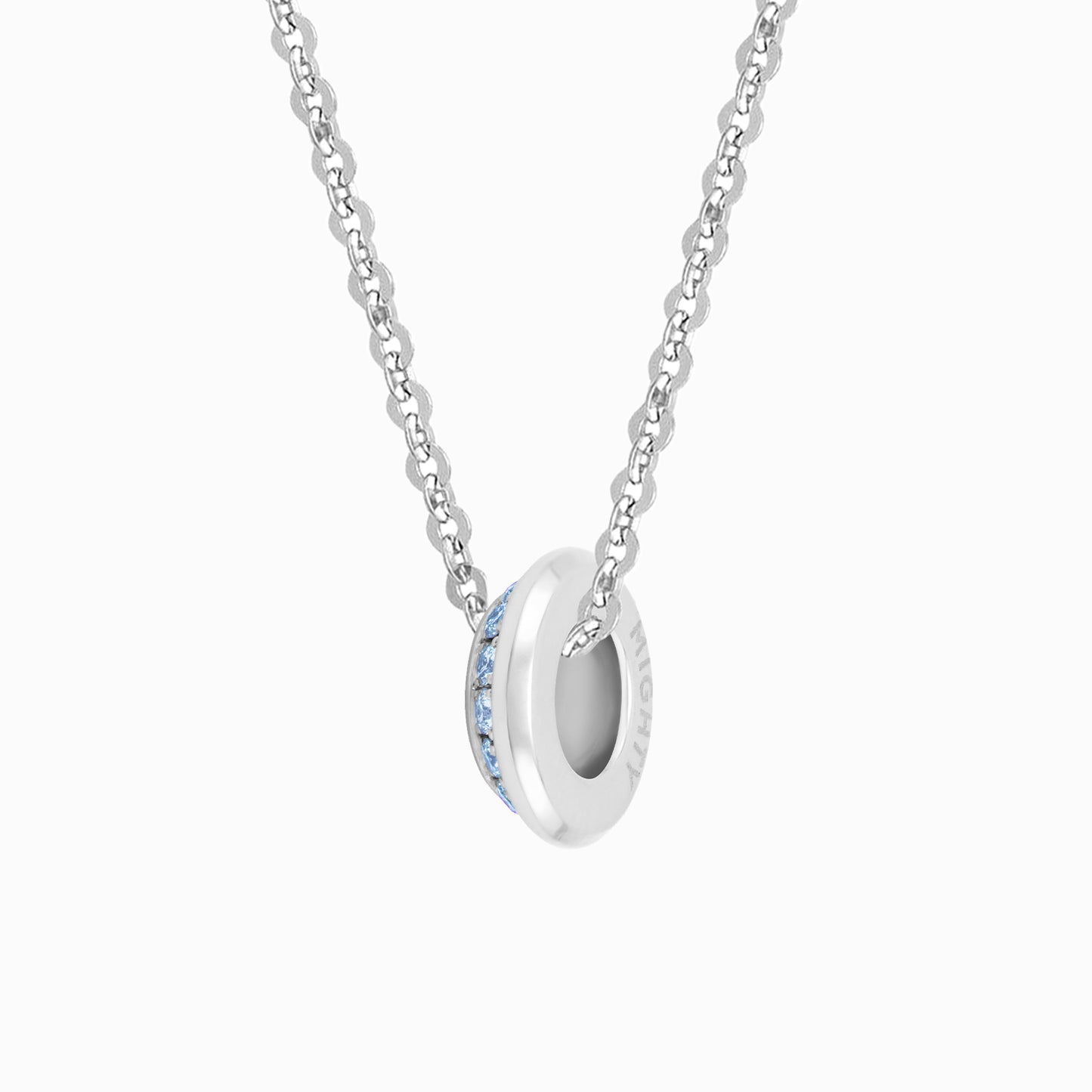 OFF-KILTER Aquamarine March Birthstone Fine Necklace