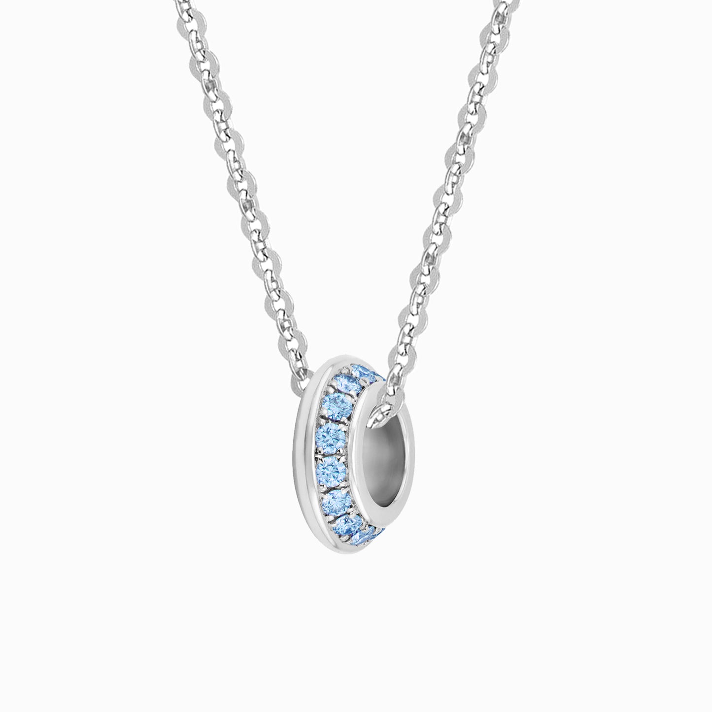 OFF-KILTER Aquamarine March Birthstone Fine Necklace