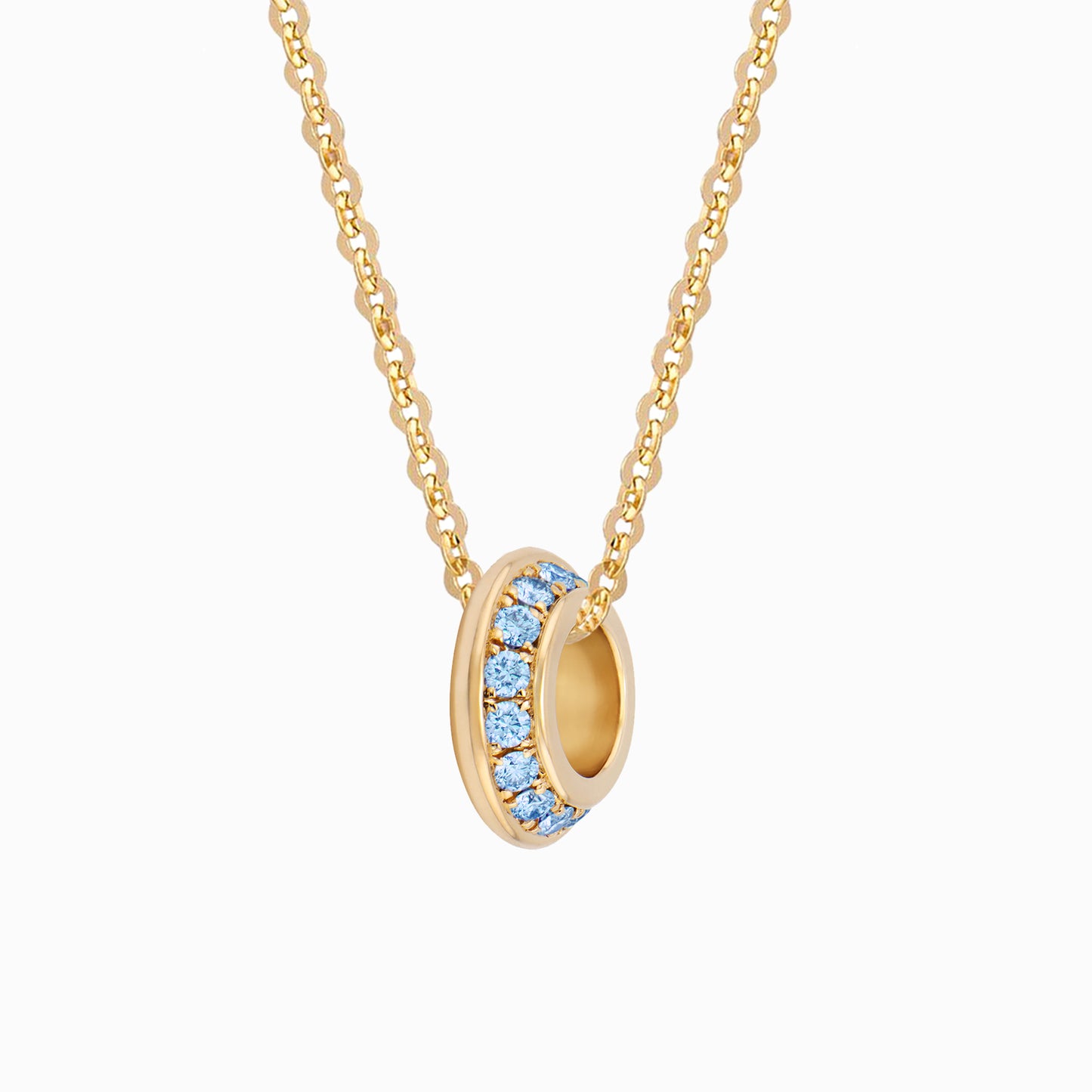 OFF-KILTER Aquamarine March Birthstone Fine Necklace