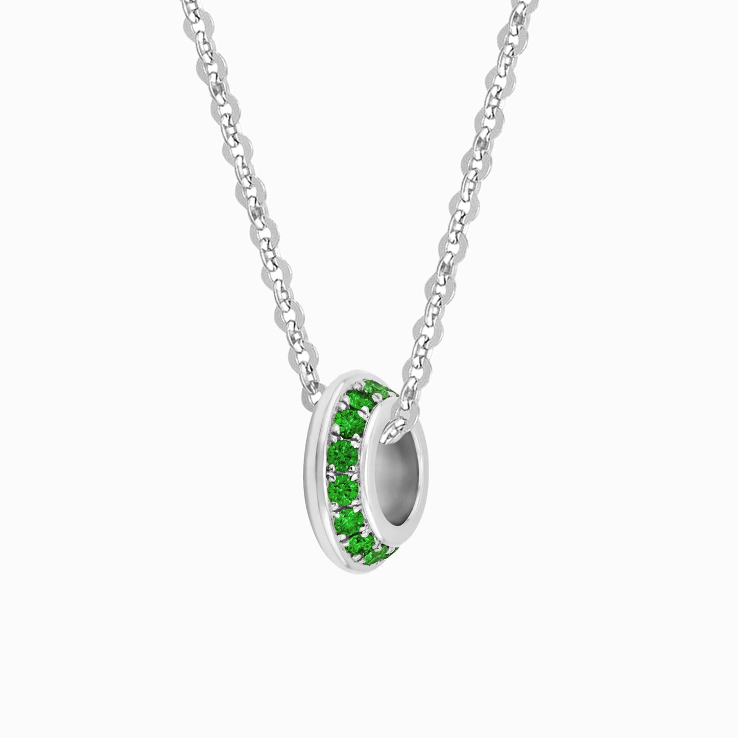 OFF-KILTER Emerald May Birthstone Fine Necklace