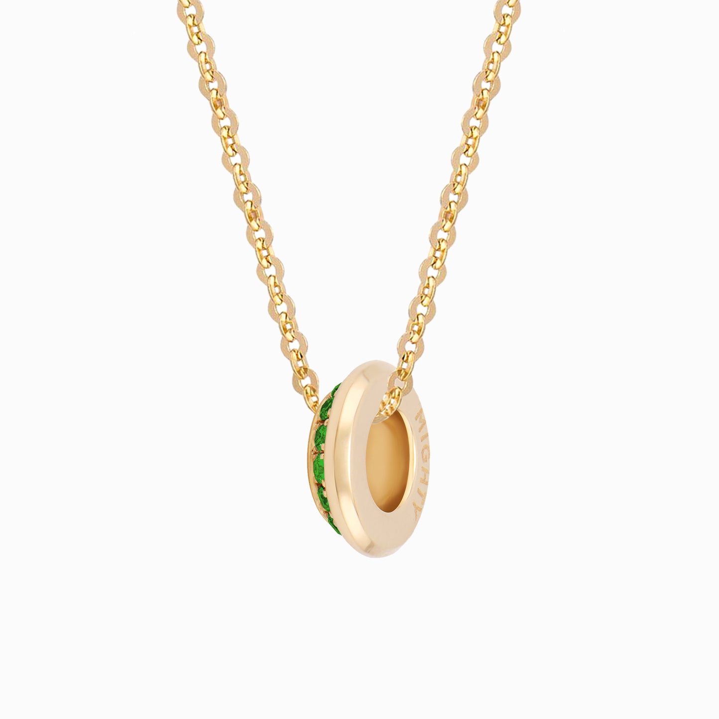 OFF-KILTER Emerald May Birthstone Fine Necklace