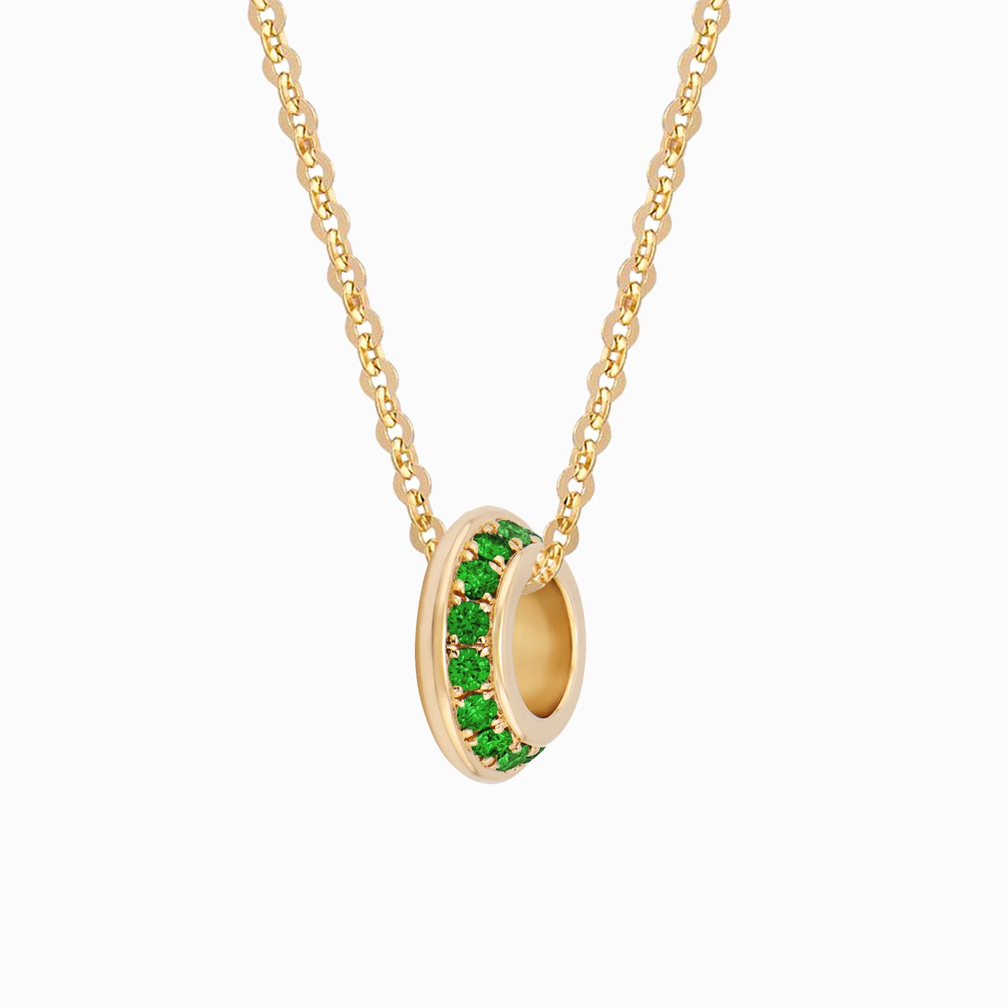 OFF-KILTER Emerald May Birthstone Fine Necklace