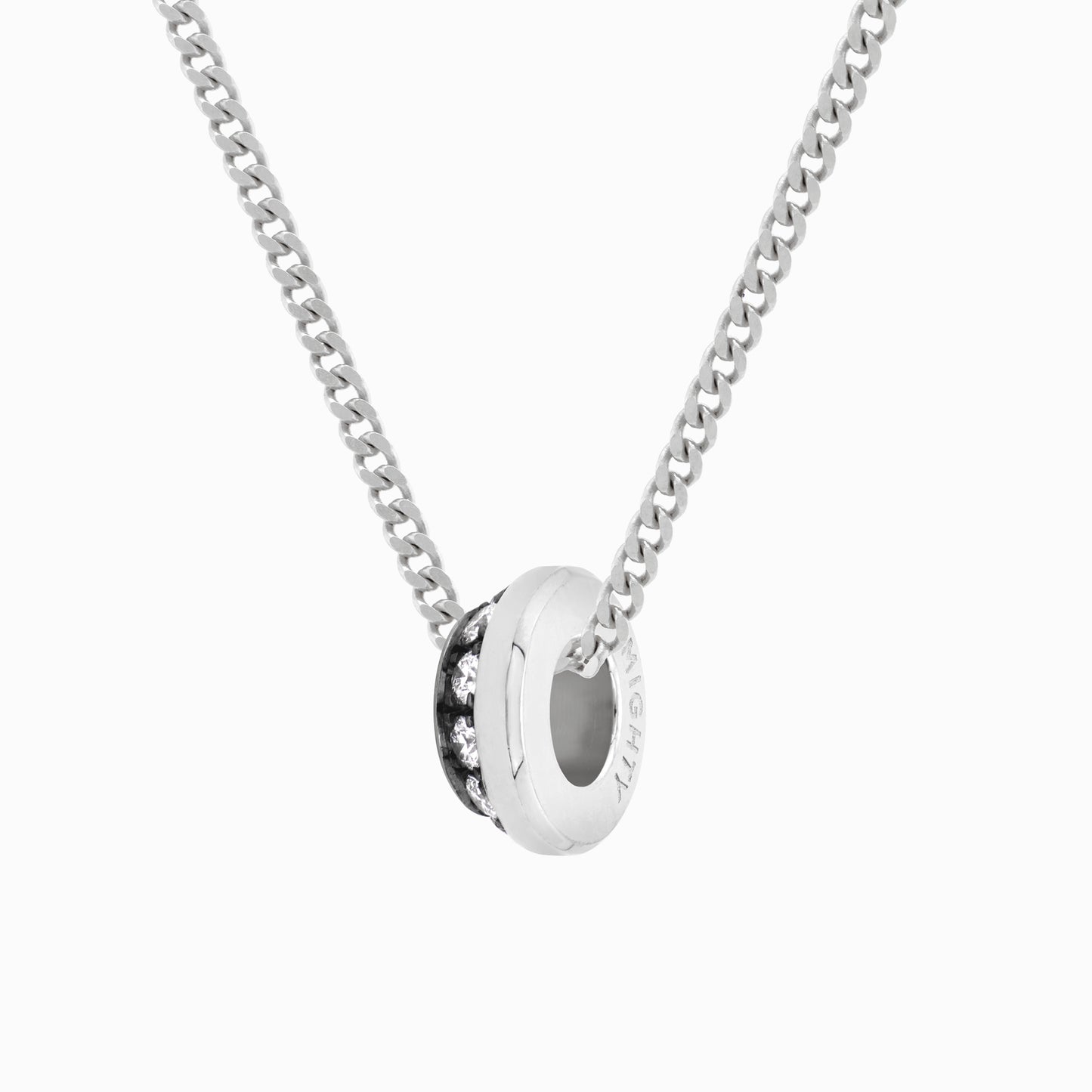 OFF-KILTER Outrageous Diamond Rondelle Necklace – Dark Mode