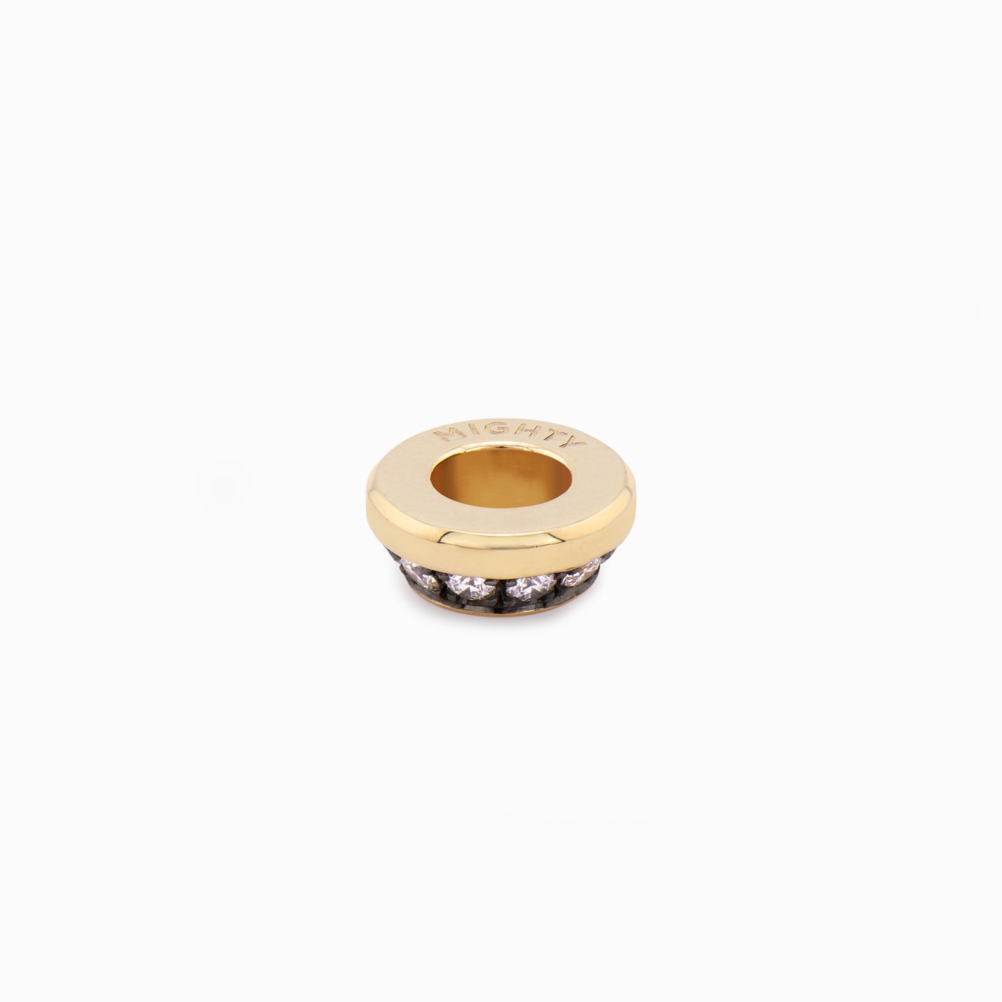 OFF-KILTER Outrageous Diamond Rondelle Pendant – Dark Mode