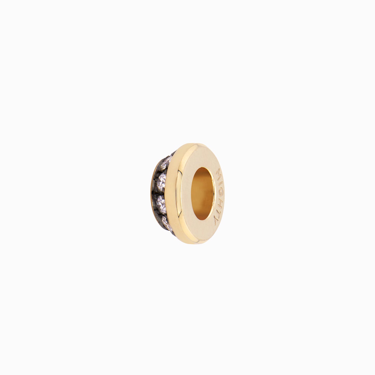 OFF-KILTER Outrageous Diamond Rondelle Pendant – Dark Mode