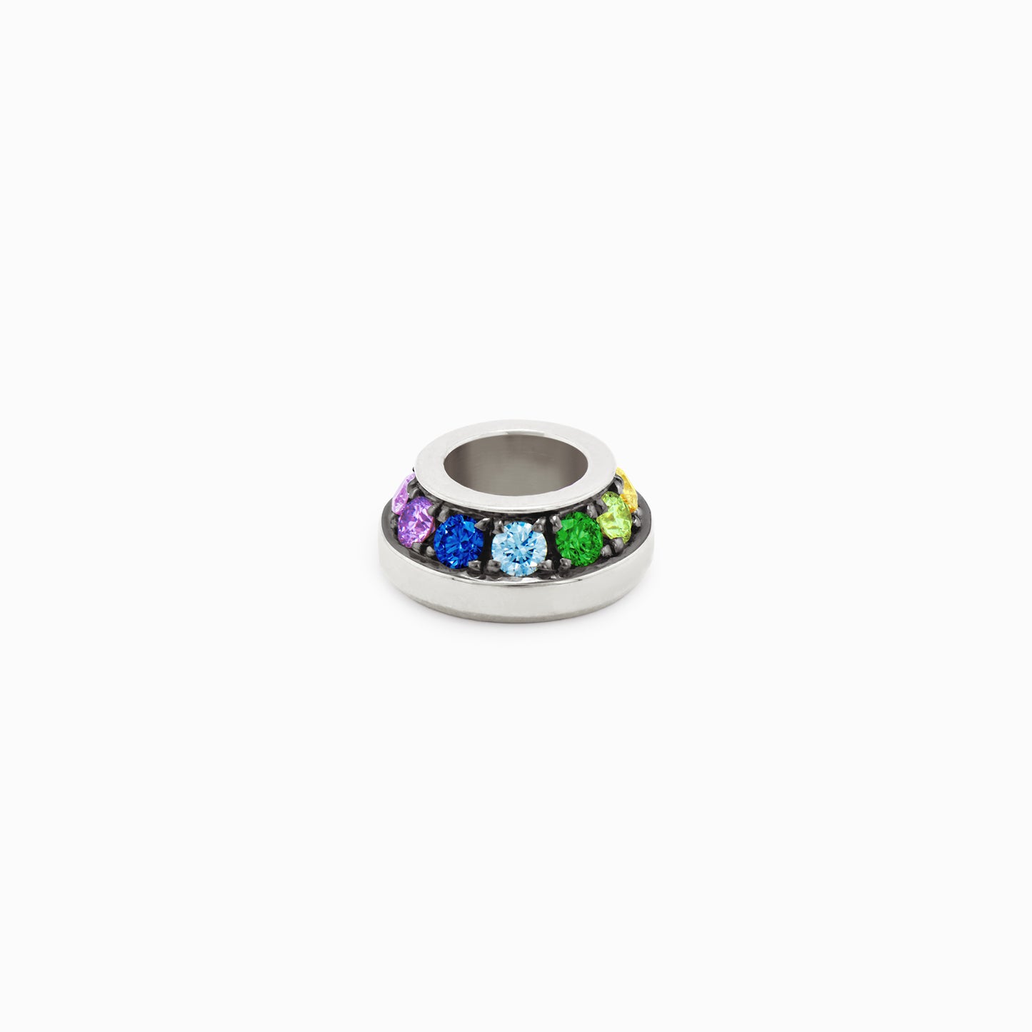 OFF-KILTER Outrageous Rainbow Rondelle Pendant – Dark Mode