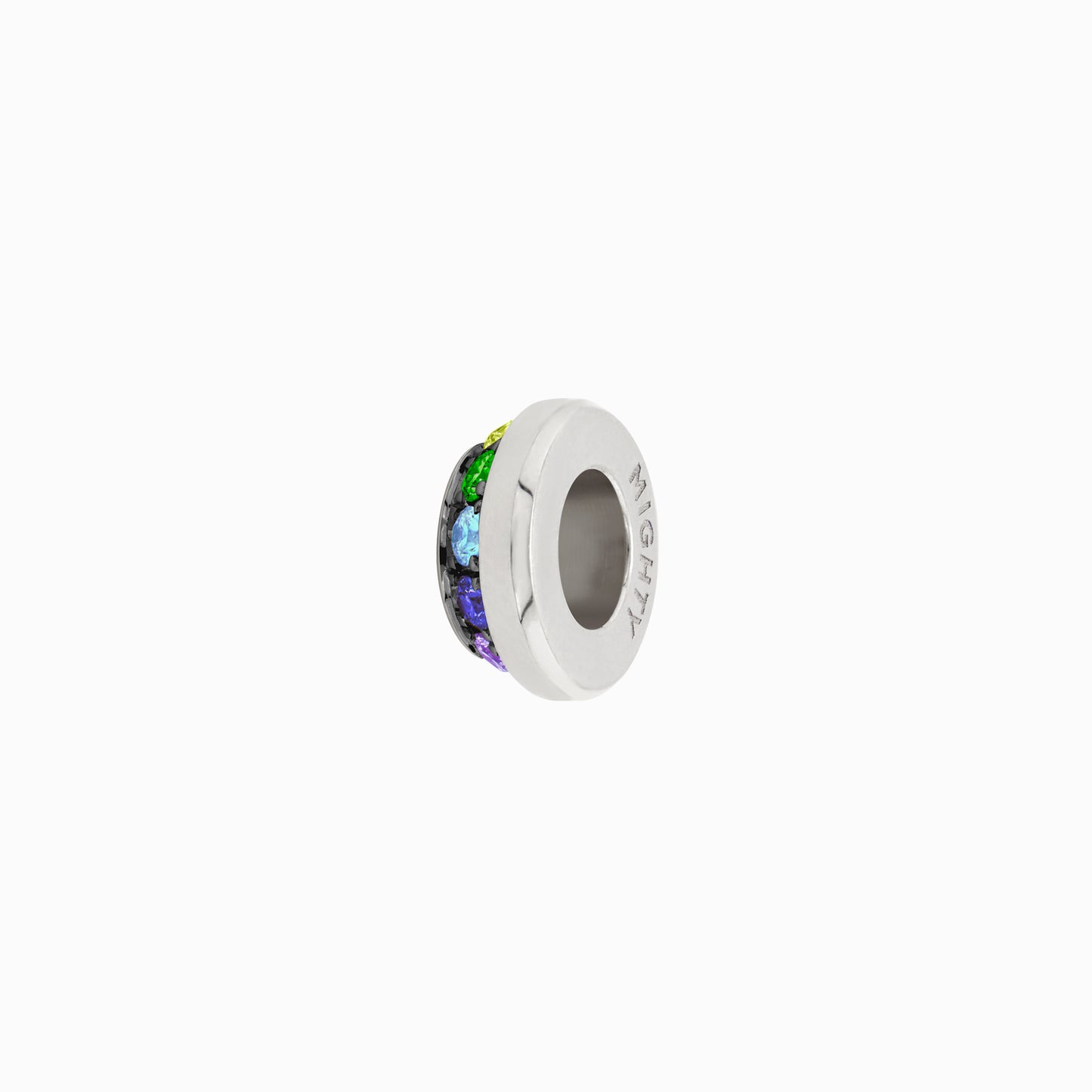 OFF-KILTER Outrageous Rainbow Rondelle Pendant – Dark Mode