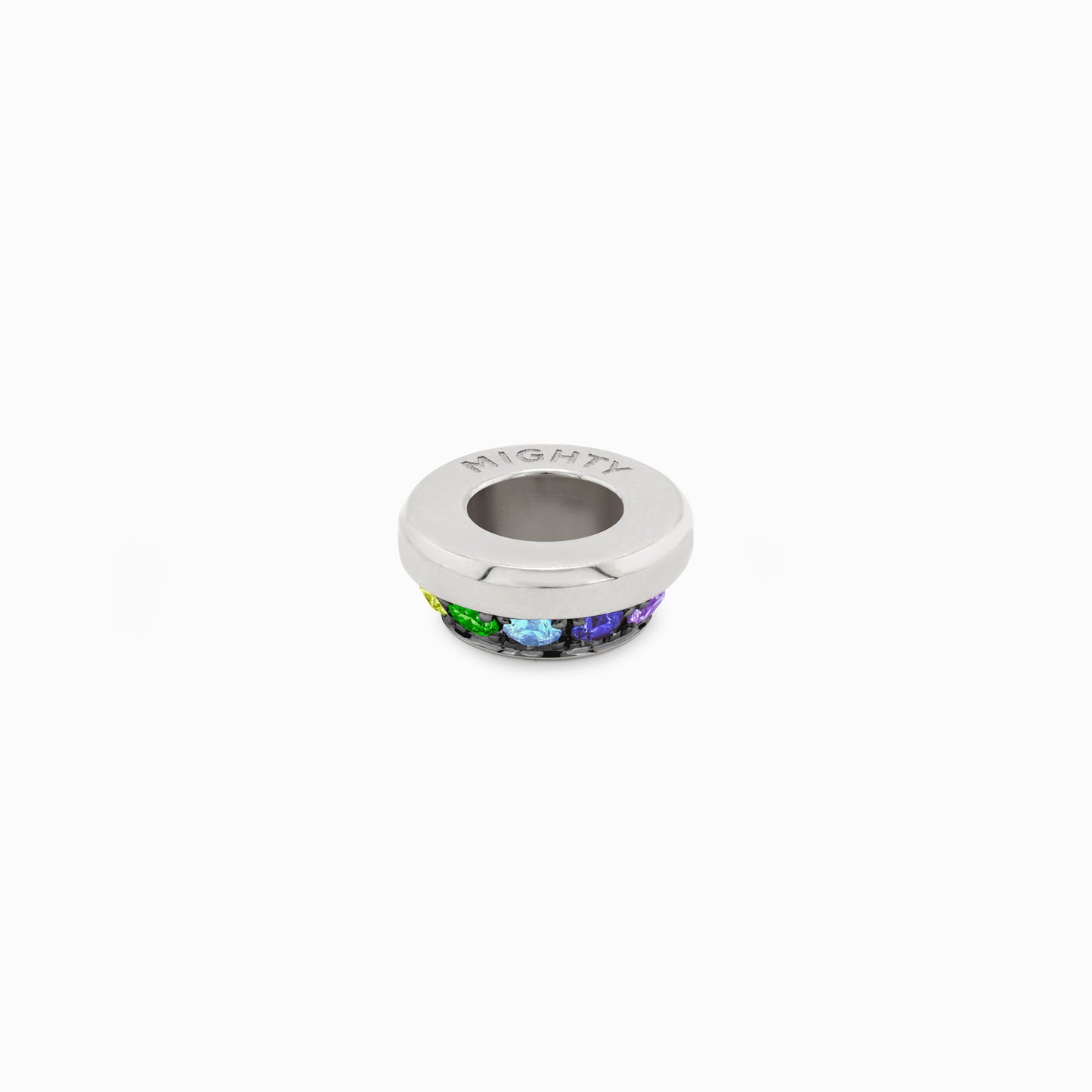 OFF-KILTER Outrageous Rainbow Rondelle Pendant – Dark Mode