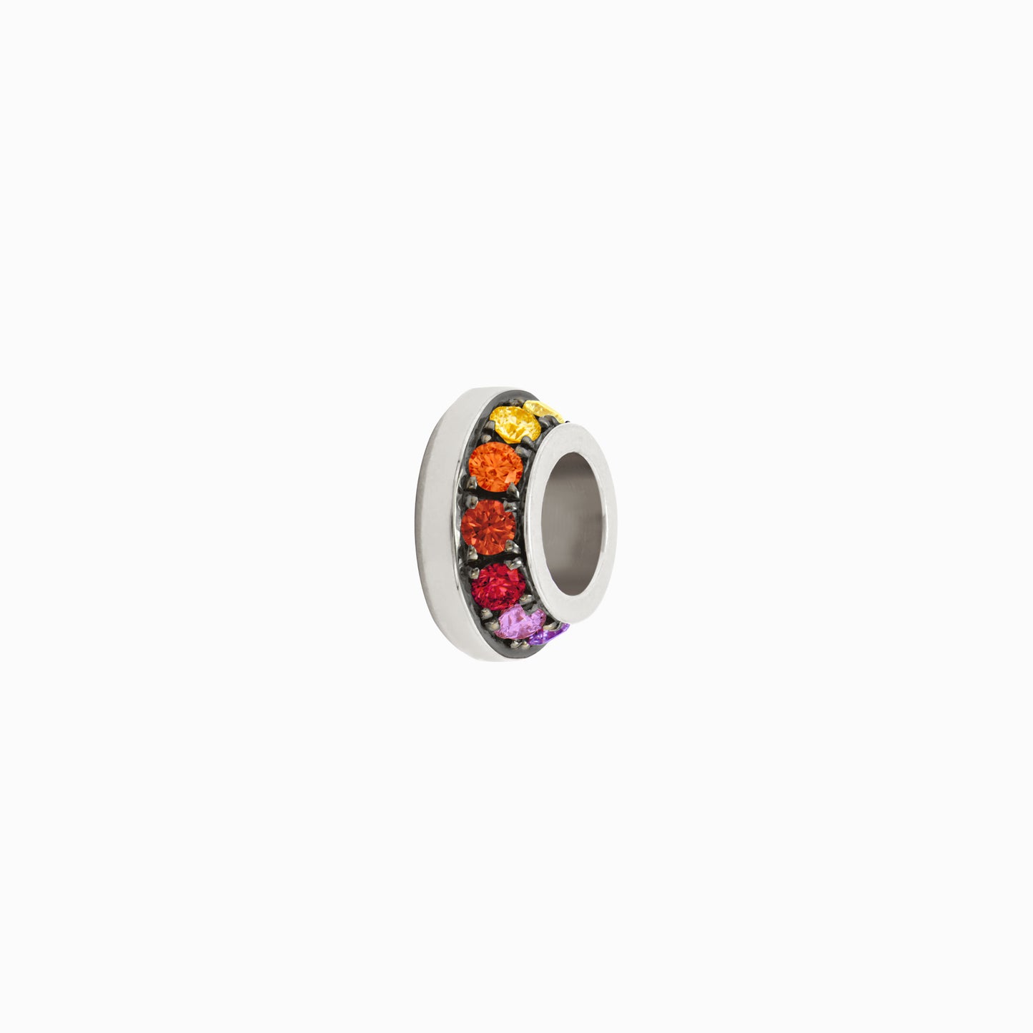 OFF-KILTER Outrageous Rainbow Rondelle Pendant – Dark Mode