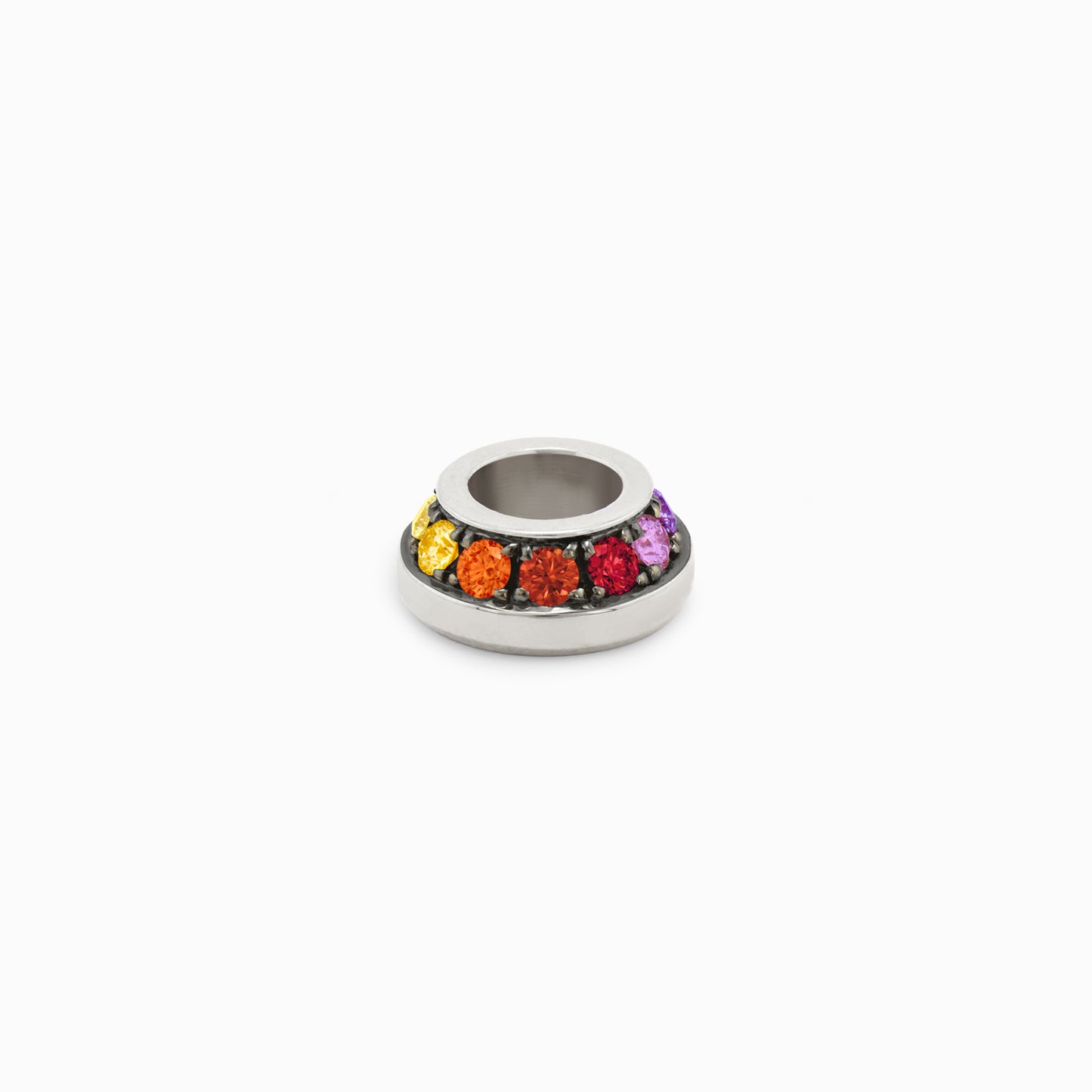 OFF-KILTER Outrageous Rainbow Rondelle Pendant – Dark Mode