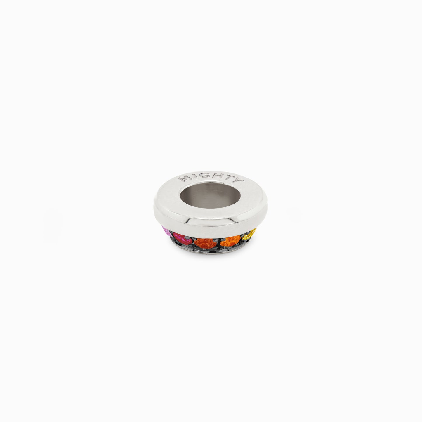 OFF-KILTER Outrageous Rainbow Rondelle Pendant – Dark Mode
