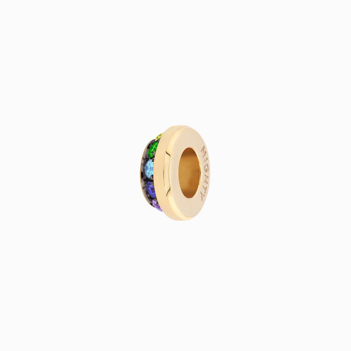 OFF-KILTER Outrageous Rainbow Rondelle Pendant – Dark Mode