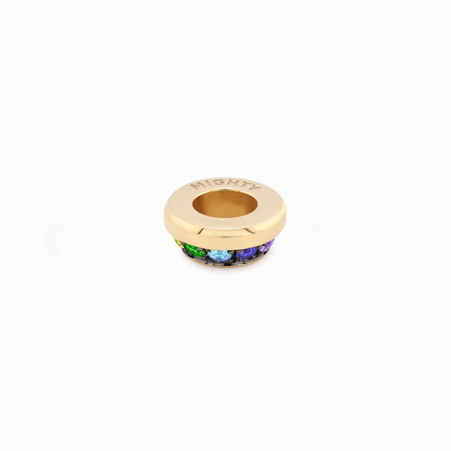 OFF-KILTER Outrageous Rainbow Rondelle Pendant – Dark Mode