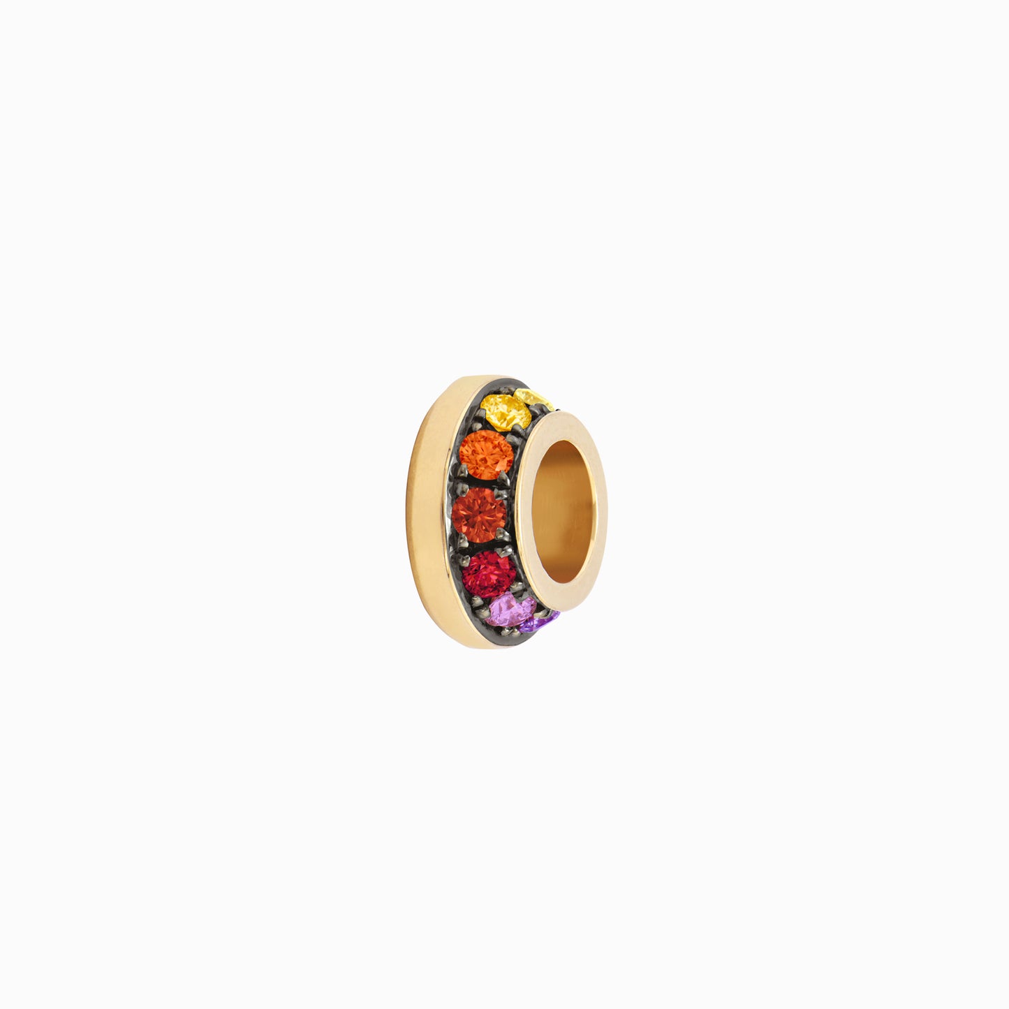 OFF-KILTER Outrageous Rainbow Rondelle Pendant – Dark Mode