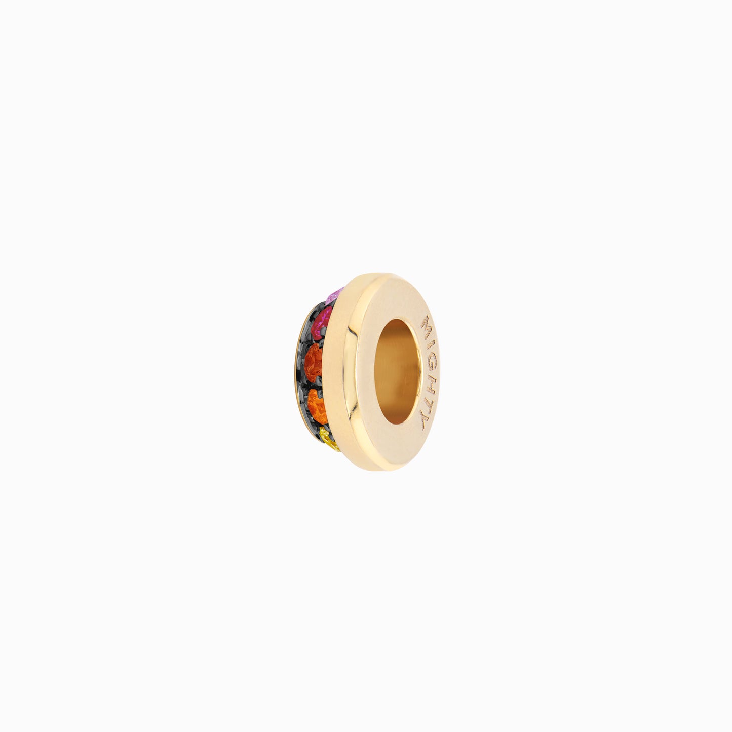 OFF-KILTER Outrageous Rainbow Rondelle Pendant – Dark Mode