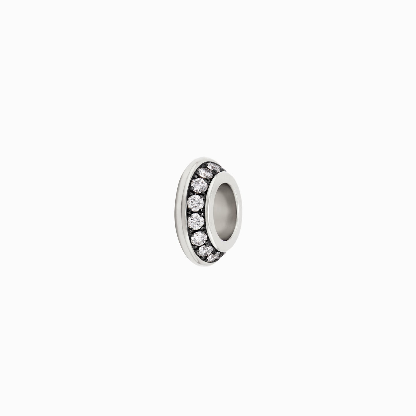 OFF-KILTER Audacious Diamond Rondelle Pendant – Dark Mode