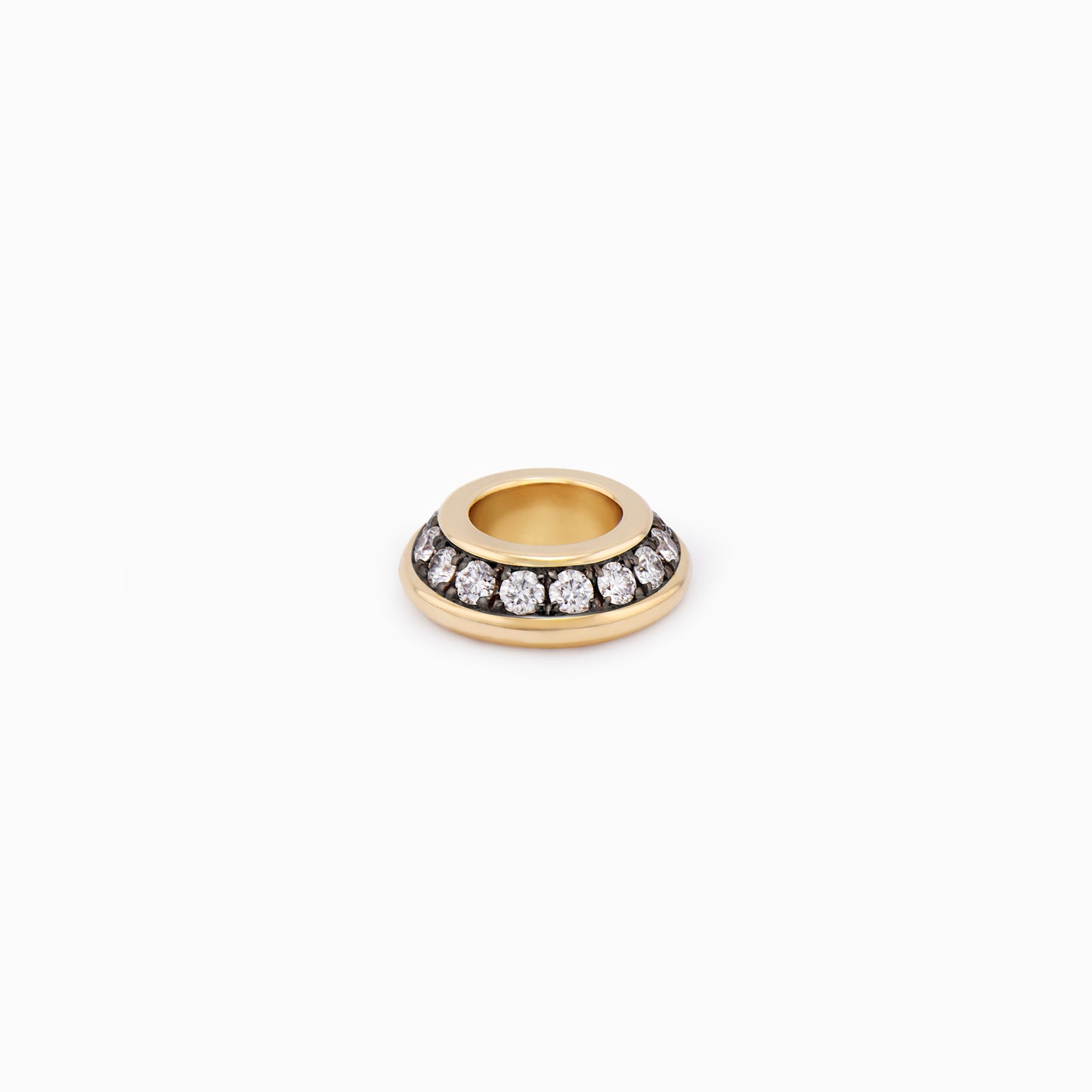 OFF-KILTER Audacious Diamond Rondelle Pendant – Dark Mode