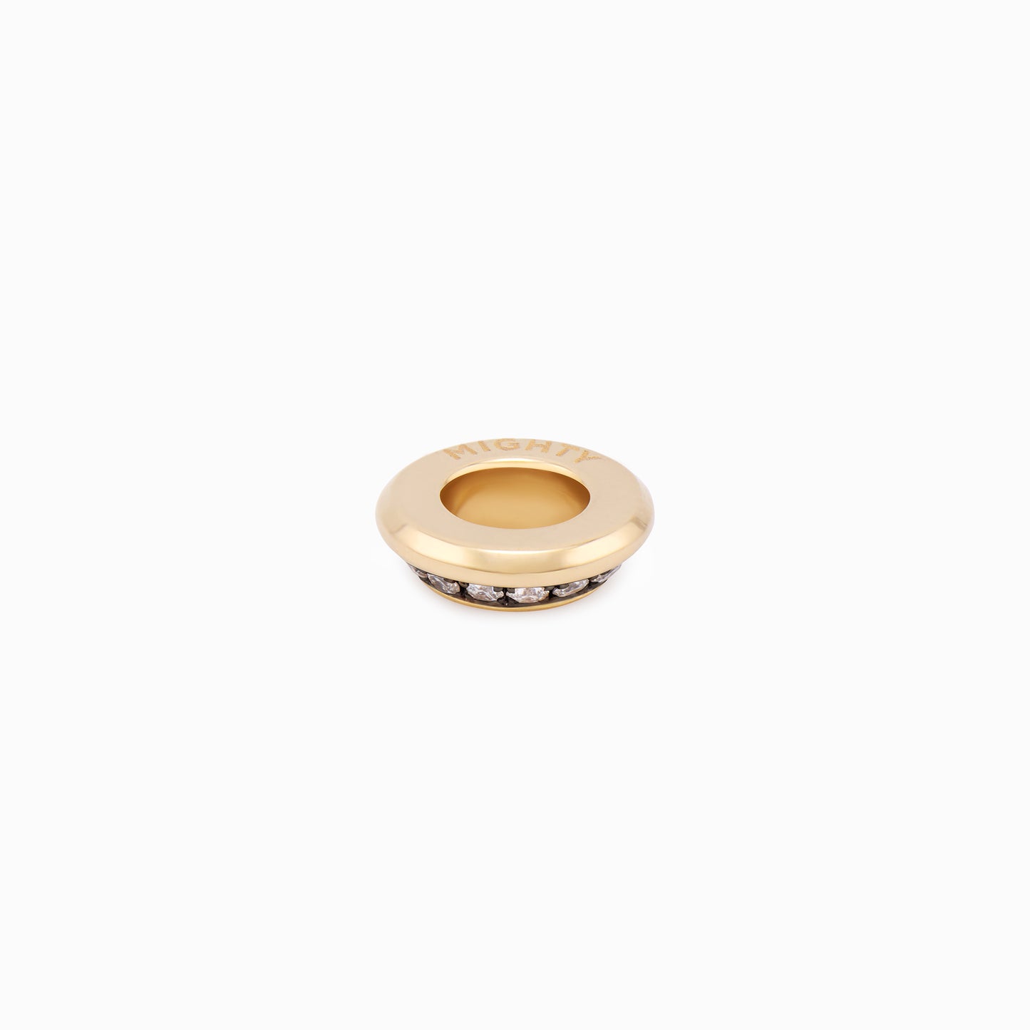 OFF-KILTER Audacious Diamond Rondelle Pendant – Dark Mode