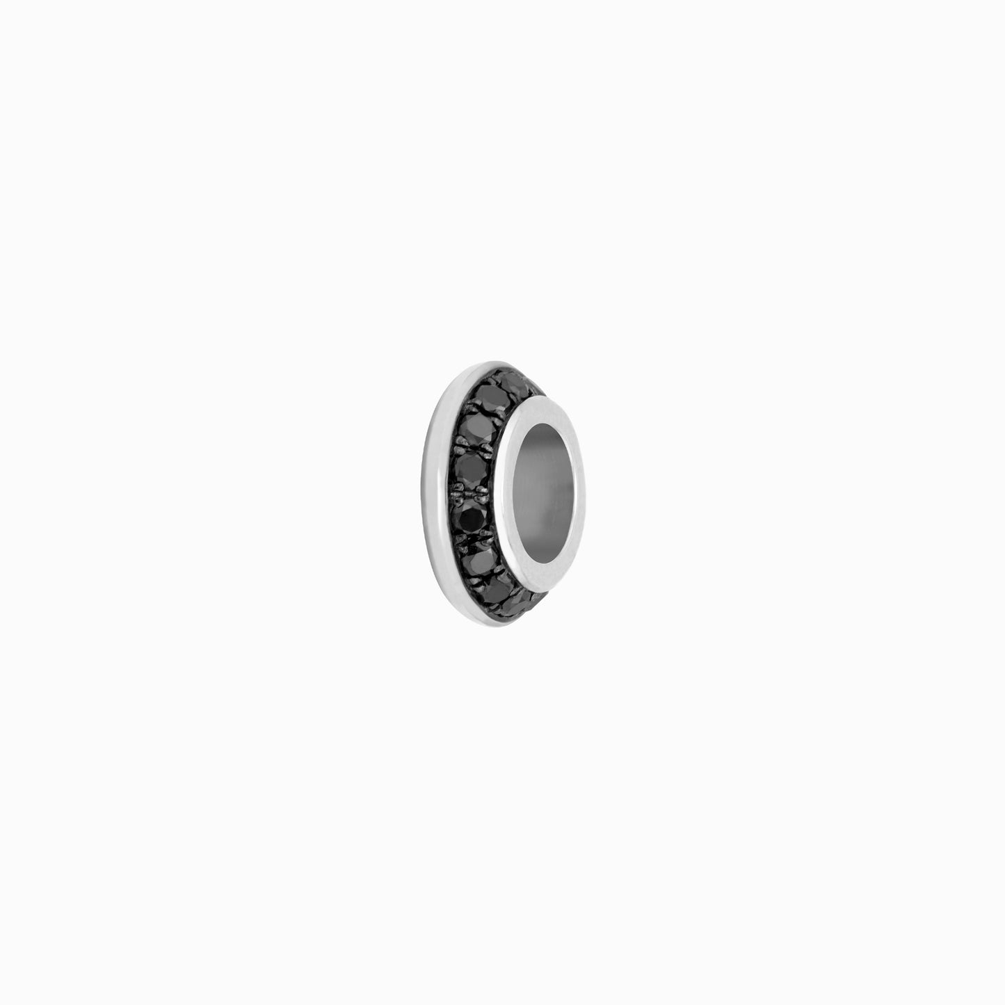 OFF-KILTER Audacious Black Diamond Rondelle Pendant – Dark Mode