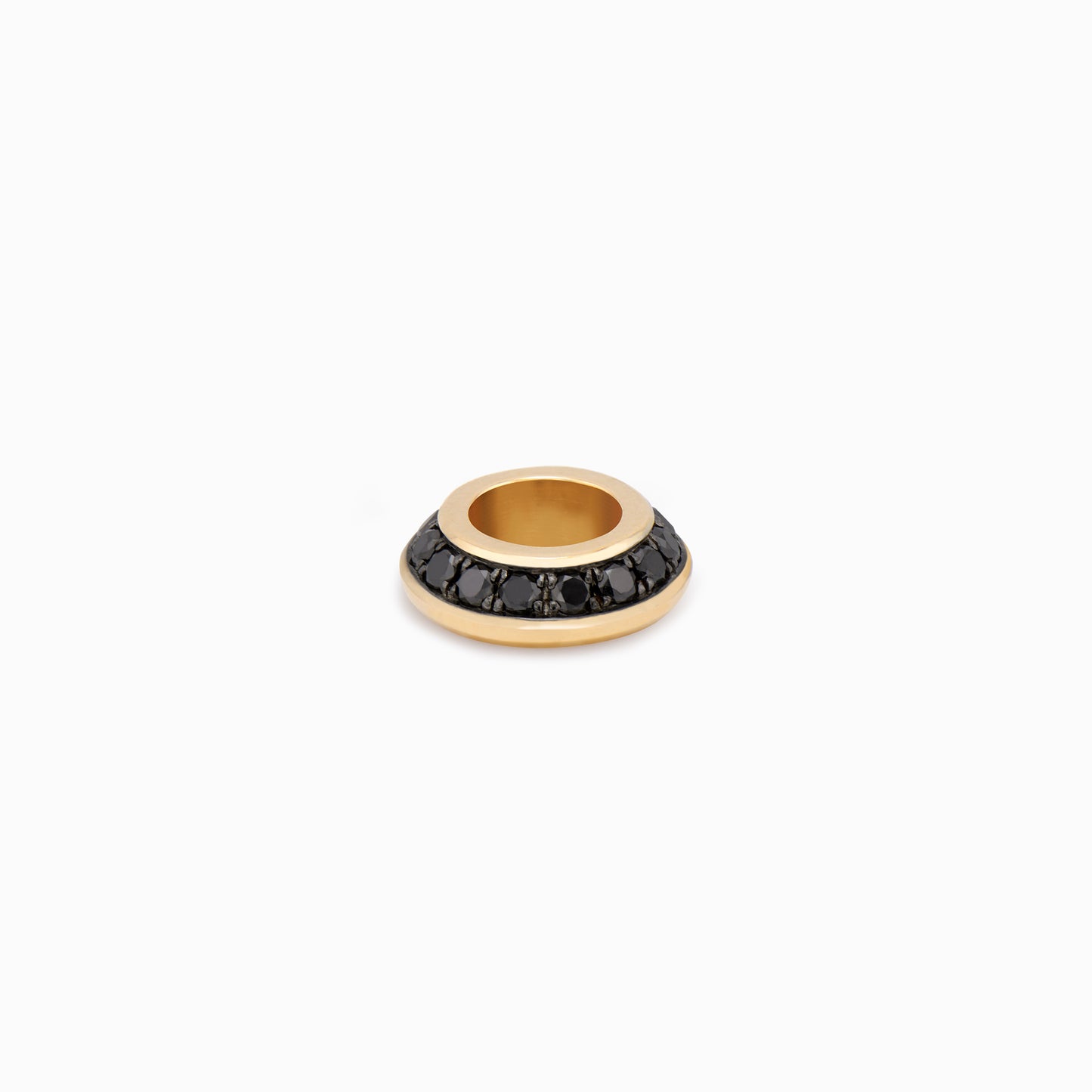 OFF-KILTER Audacious Black Diamond Rondelle Pendant – Dark Mode