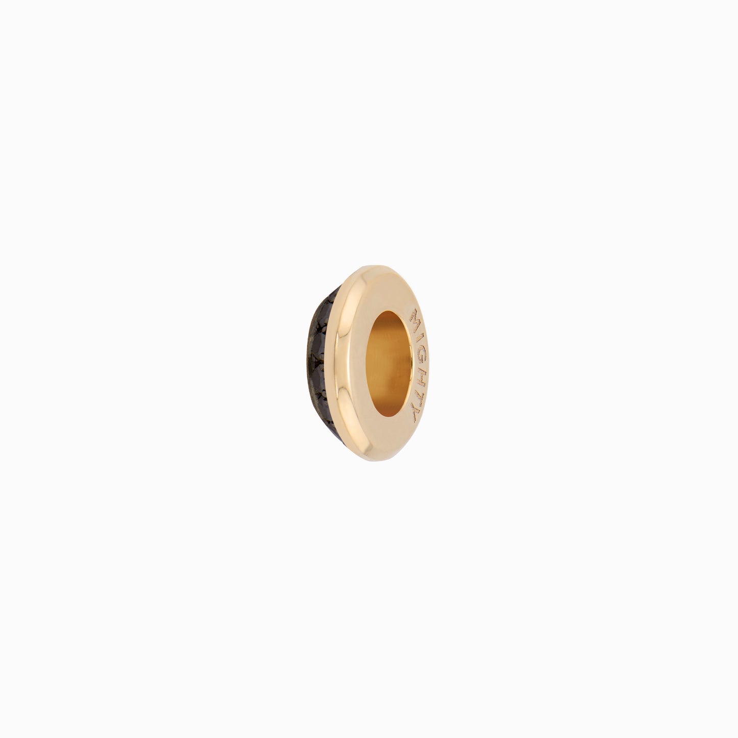 OFF-KILTER Audacious Black Diamond Rondelle Pendant – Dark Mode