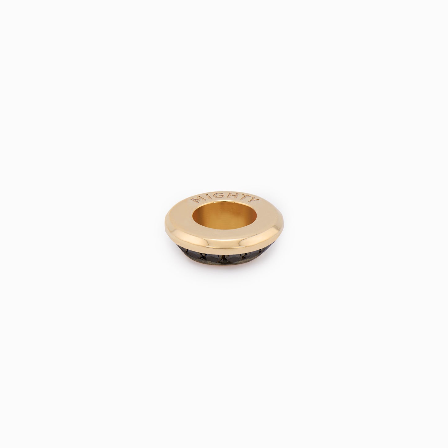 OFF-KILTER Audacious Black Diamond Rondelle Pendant – Dark Mode