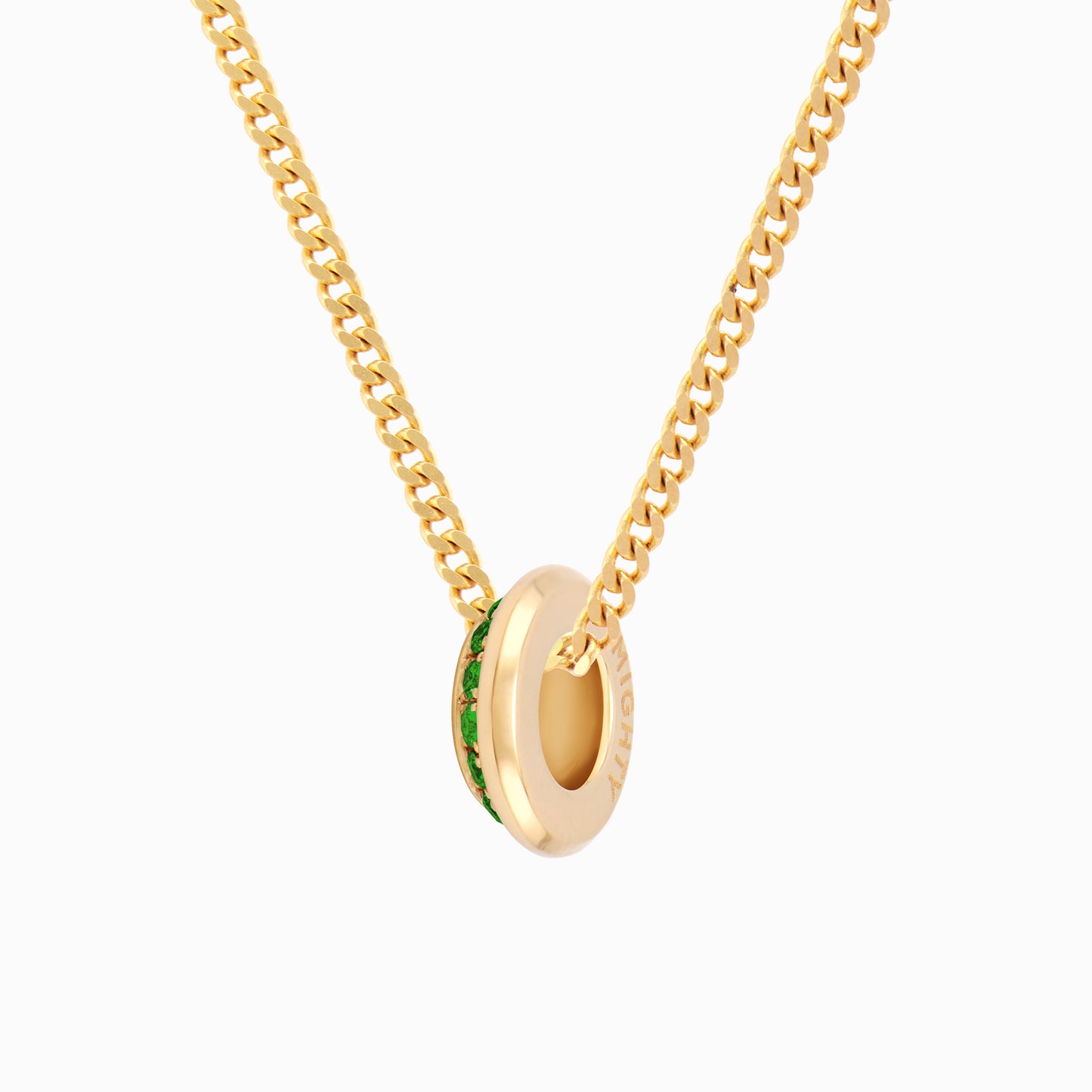 OFF-KILTER Audacious Emerald May Birthstone Necklace
