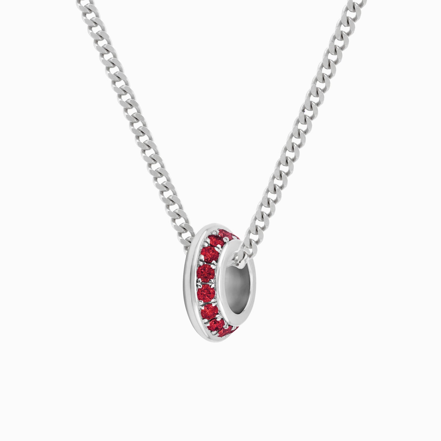 OFF-KILTER Audacious Ruby July Birthstone Necklace