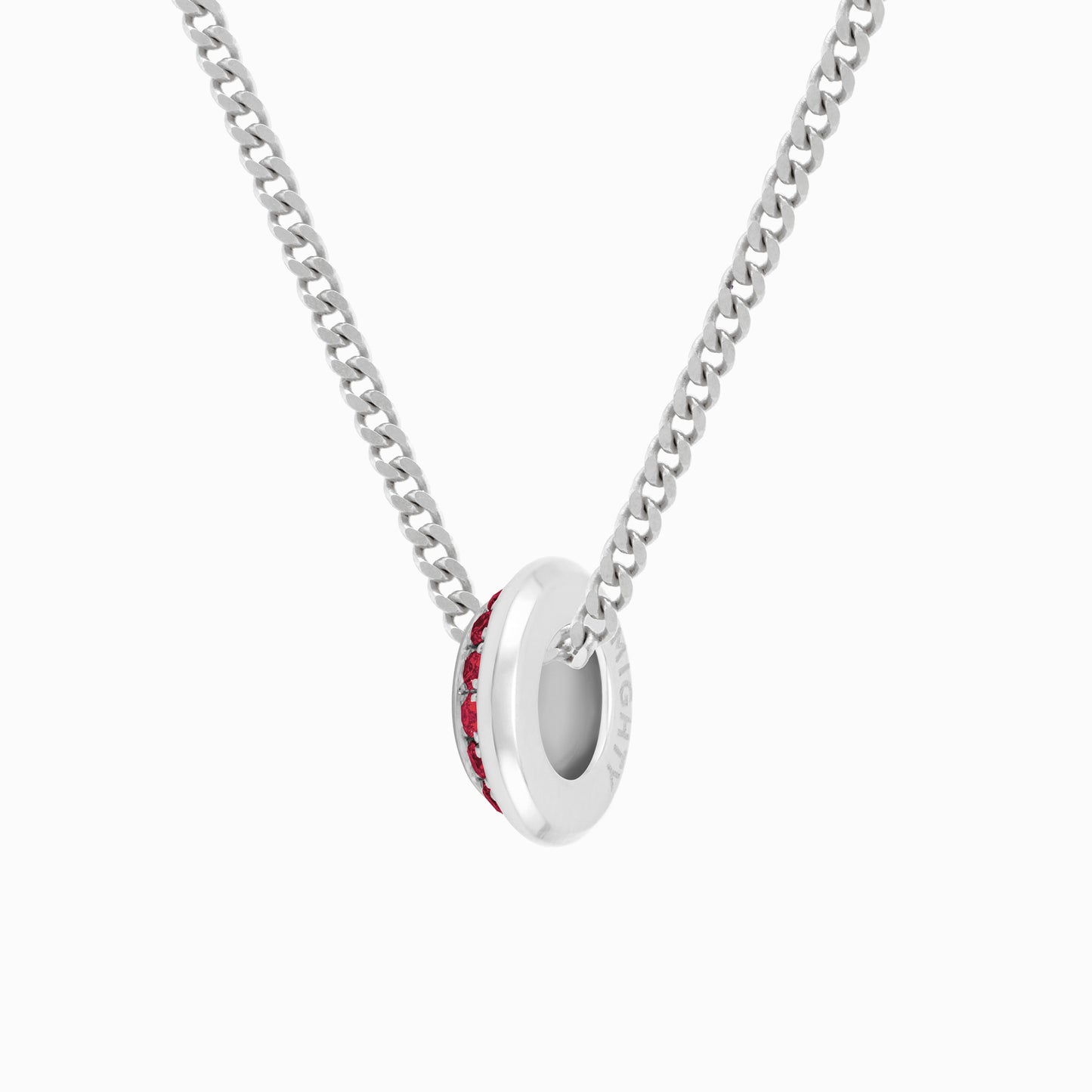 OFF-KILTER Audacious Ruby July Birthstone Necklace