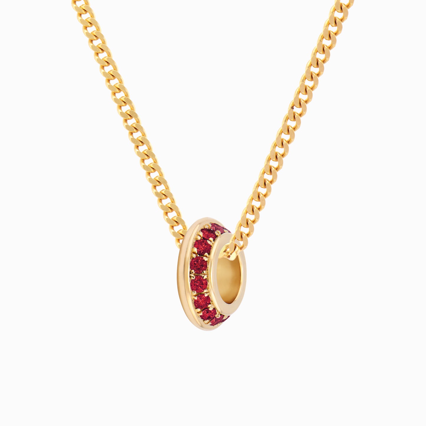 OFF-KILTER Audacious Ruby July Birthstone Necklace