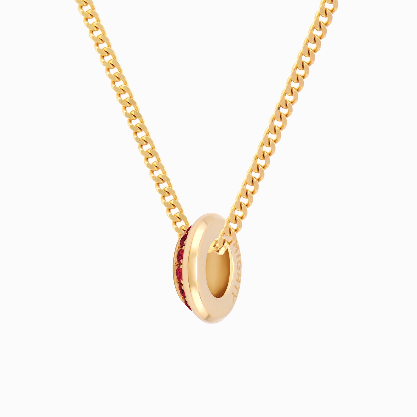 OFF-KILTER Audacious Ruby July Birthstone Necklace