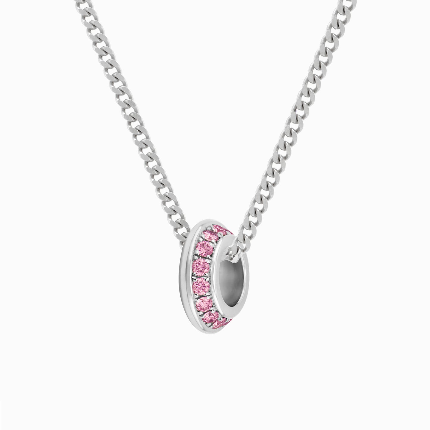 OFF-KILTER Audacious Pink Tourmaline October Birthstone Necklace