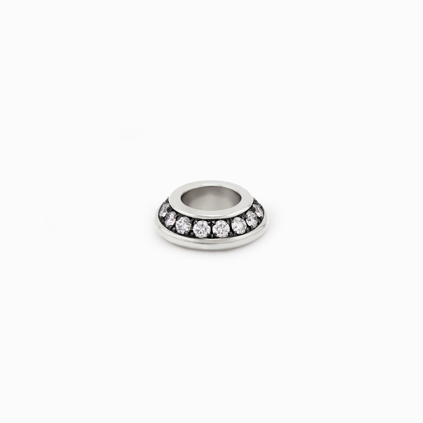OFF-KILTER Audacious Diamond Rondelle Pendant – Dark Mode