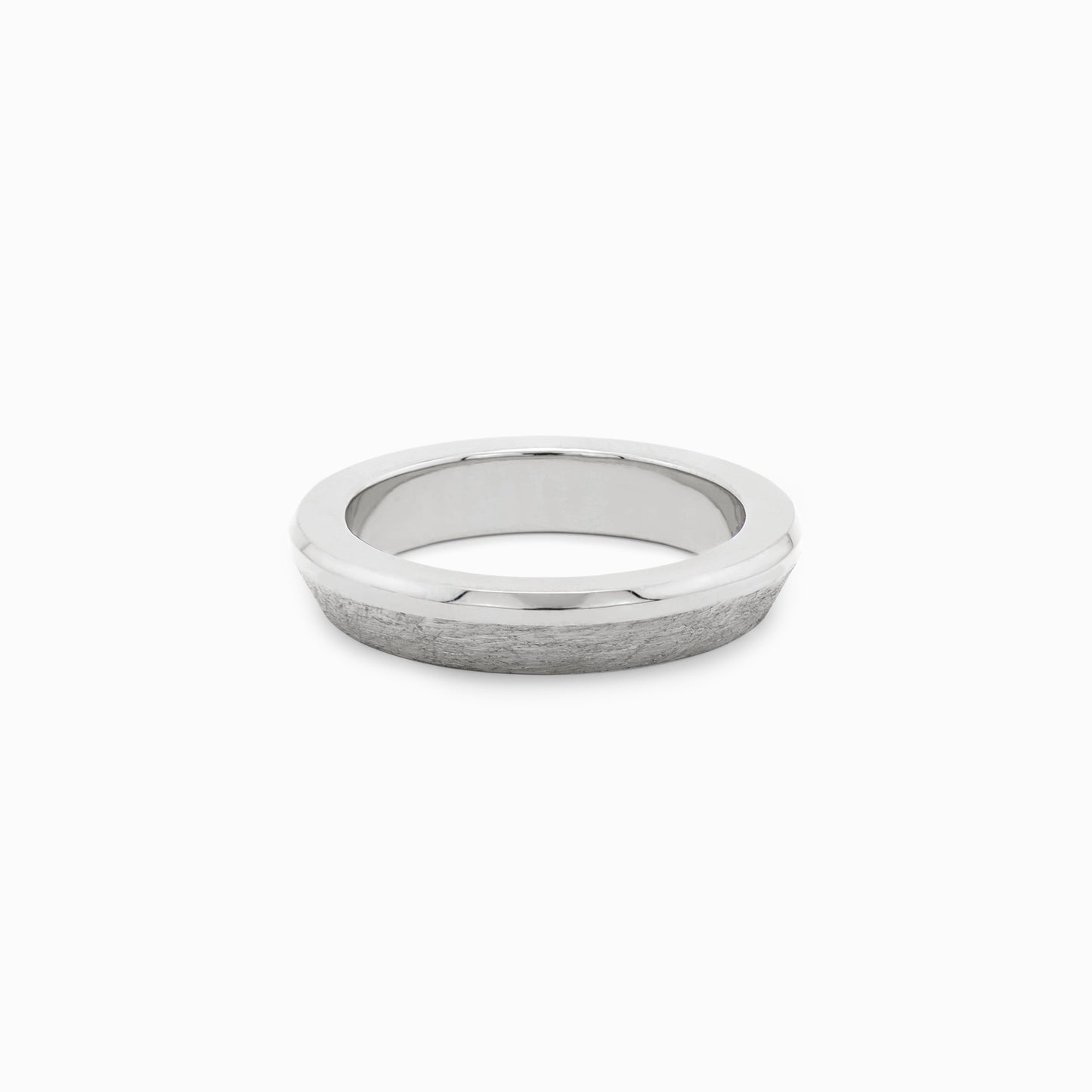 OFF-KILTER Outrageous Distressed Stacking Ring – Silver