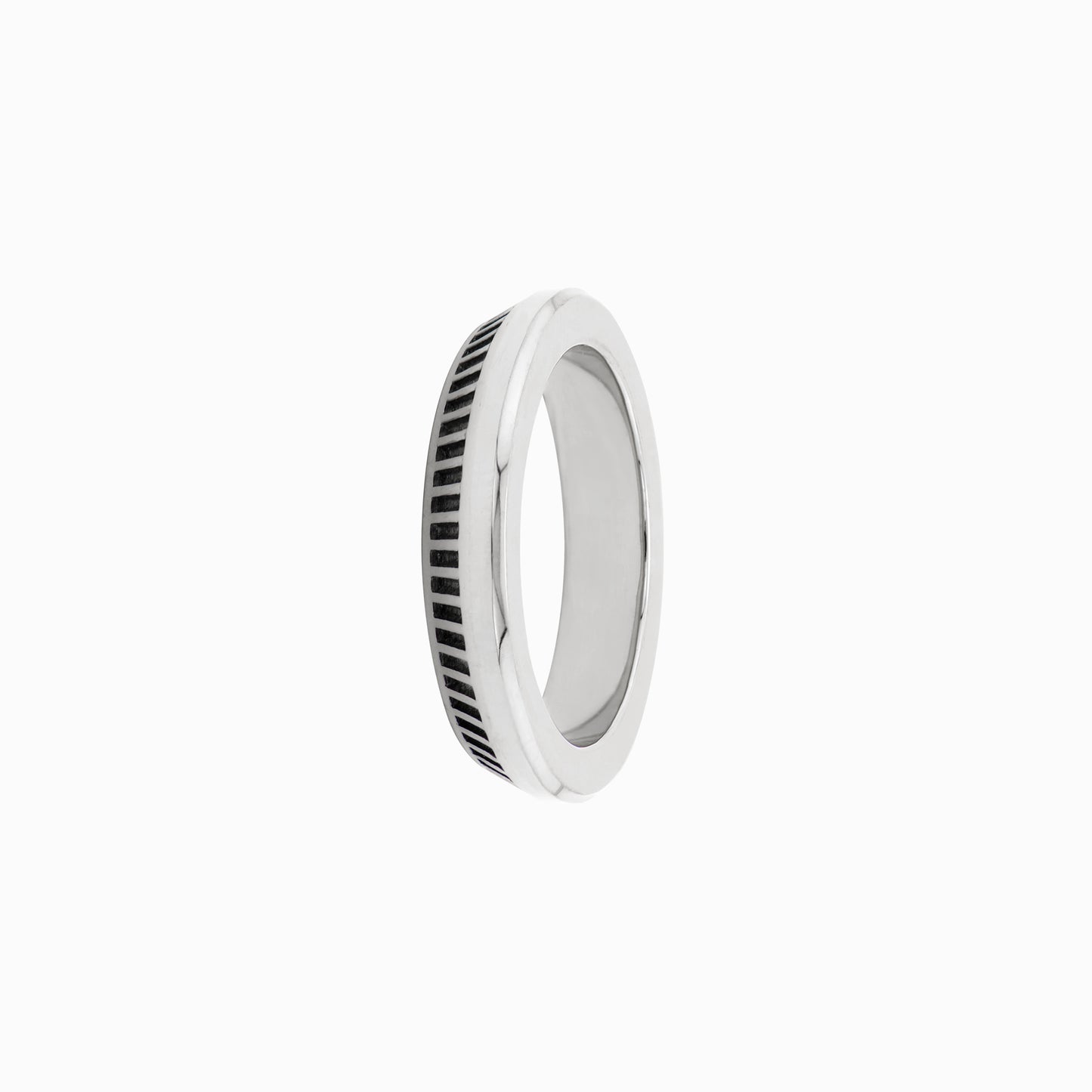 OFF-KILTER Outrageous Turbine Stacking Ring – Silver