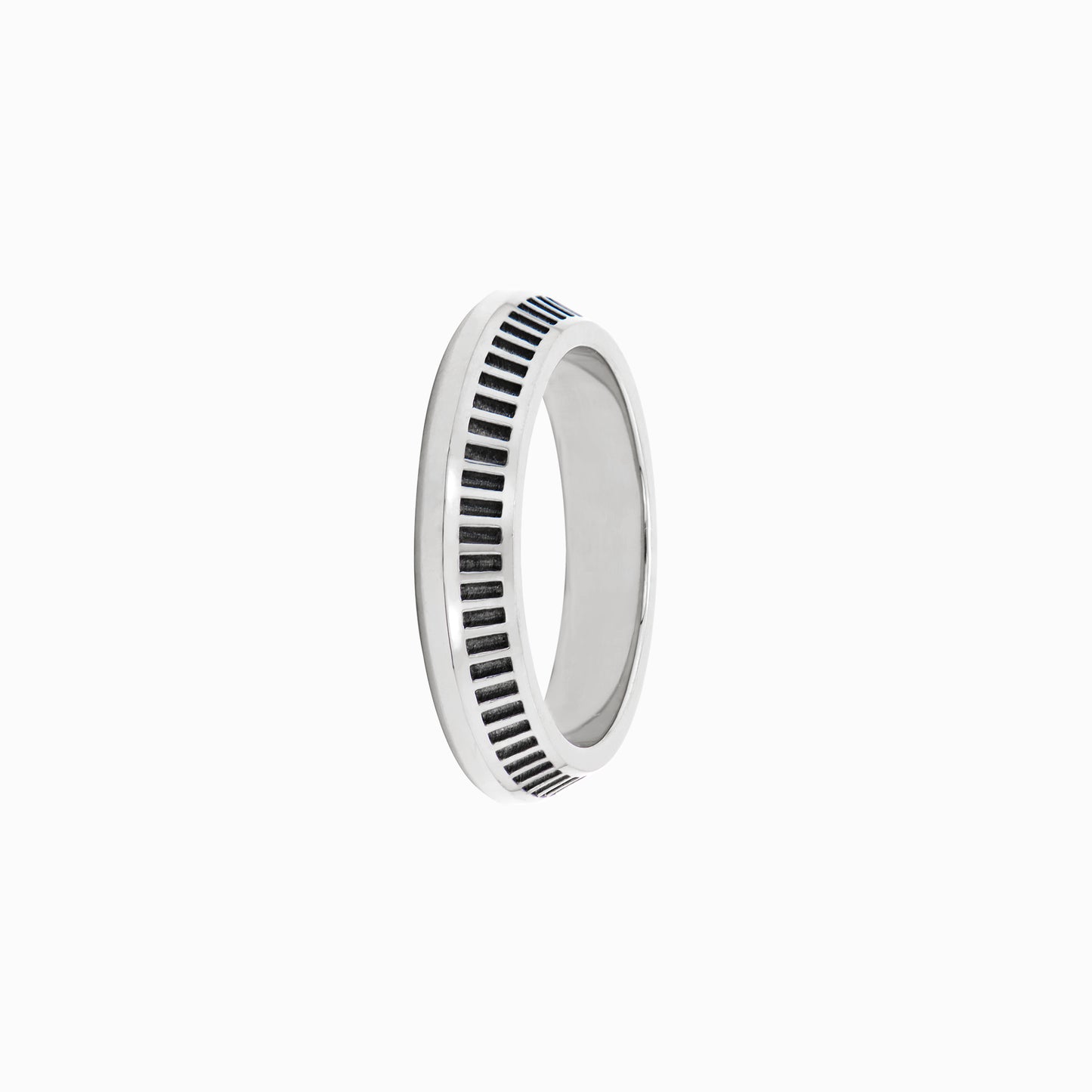 OFF-KILTER Outrageous Turbine Stacking Ring – Silver