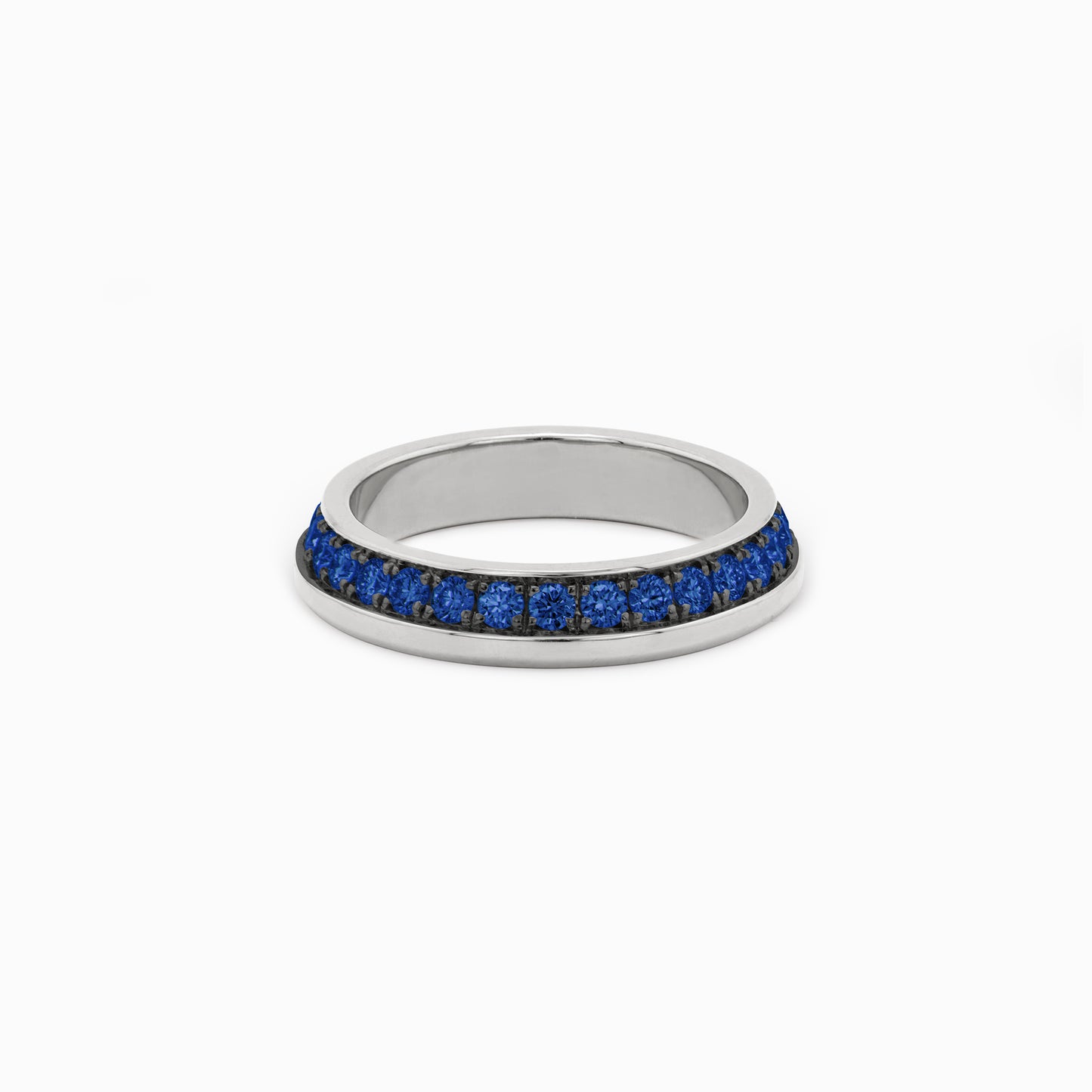 OFF-KILTER Outrageous Sapphire Stacking Ring – Dark Mode